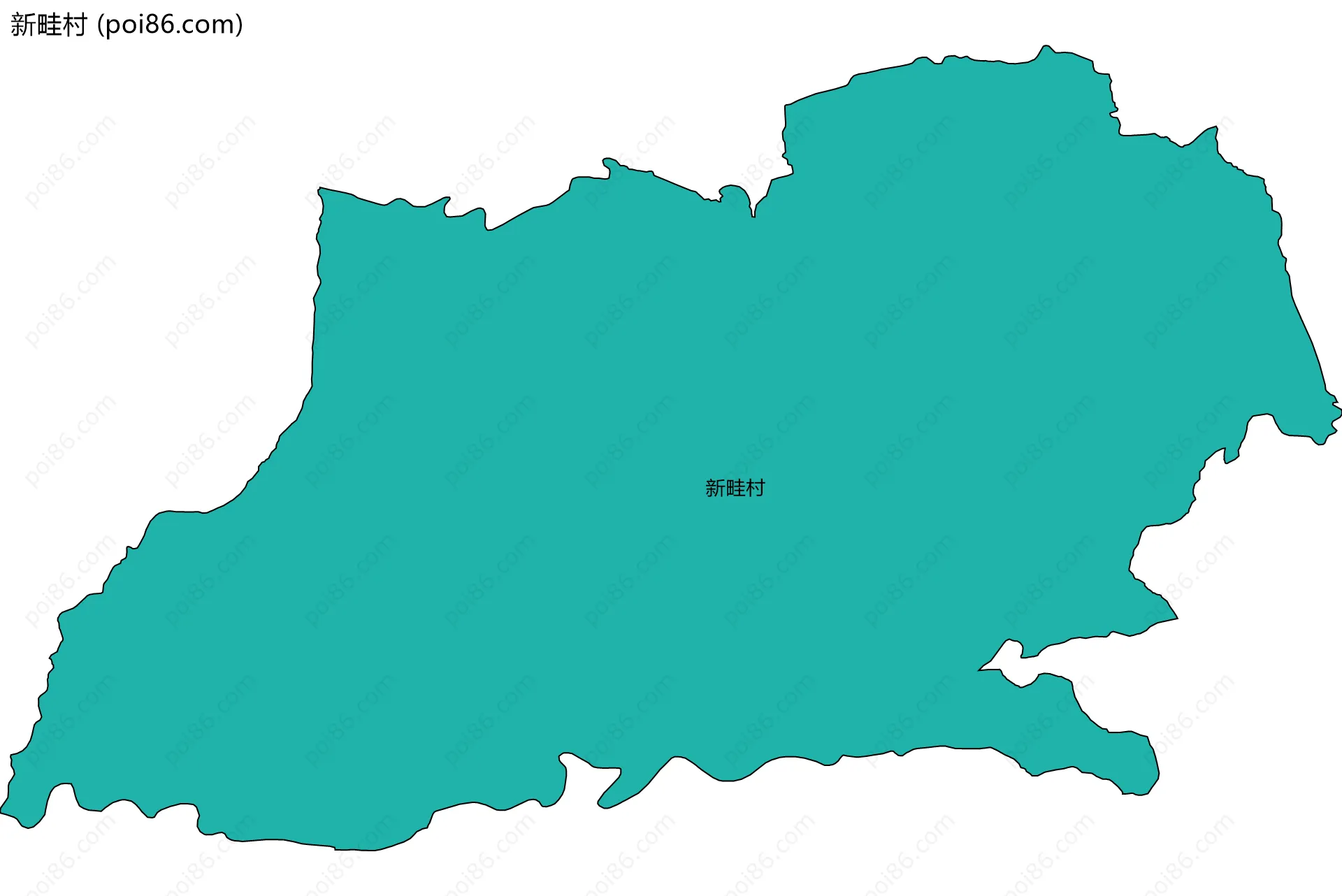 新畦村边界地图