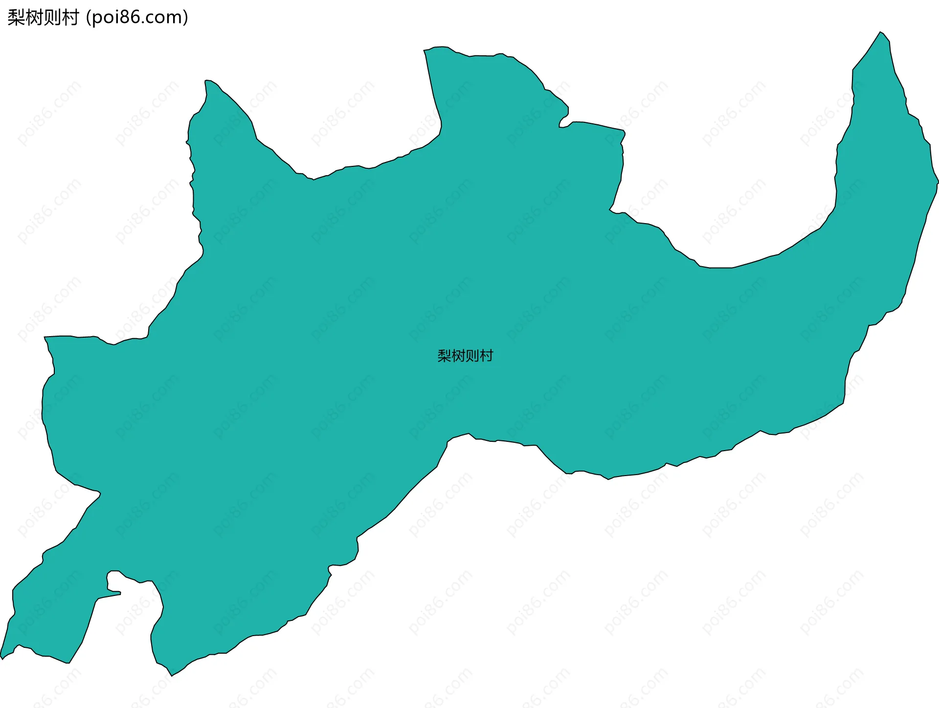 梨树则村边界地图