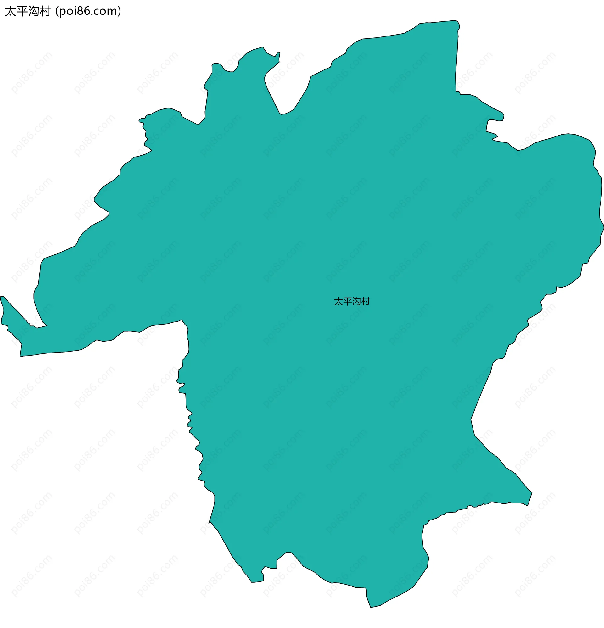 太平沟村边界地图