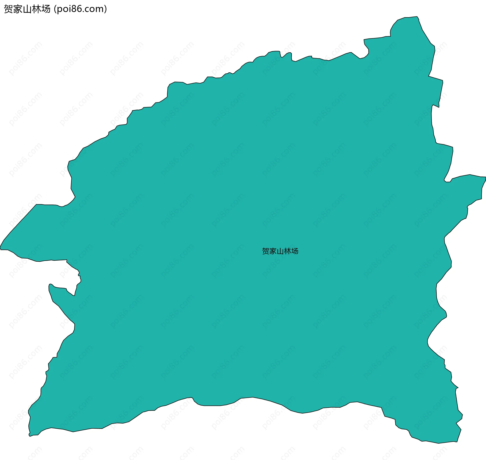 贺家山林场边界地图