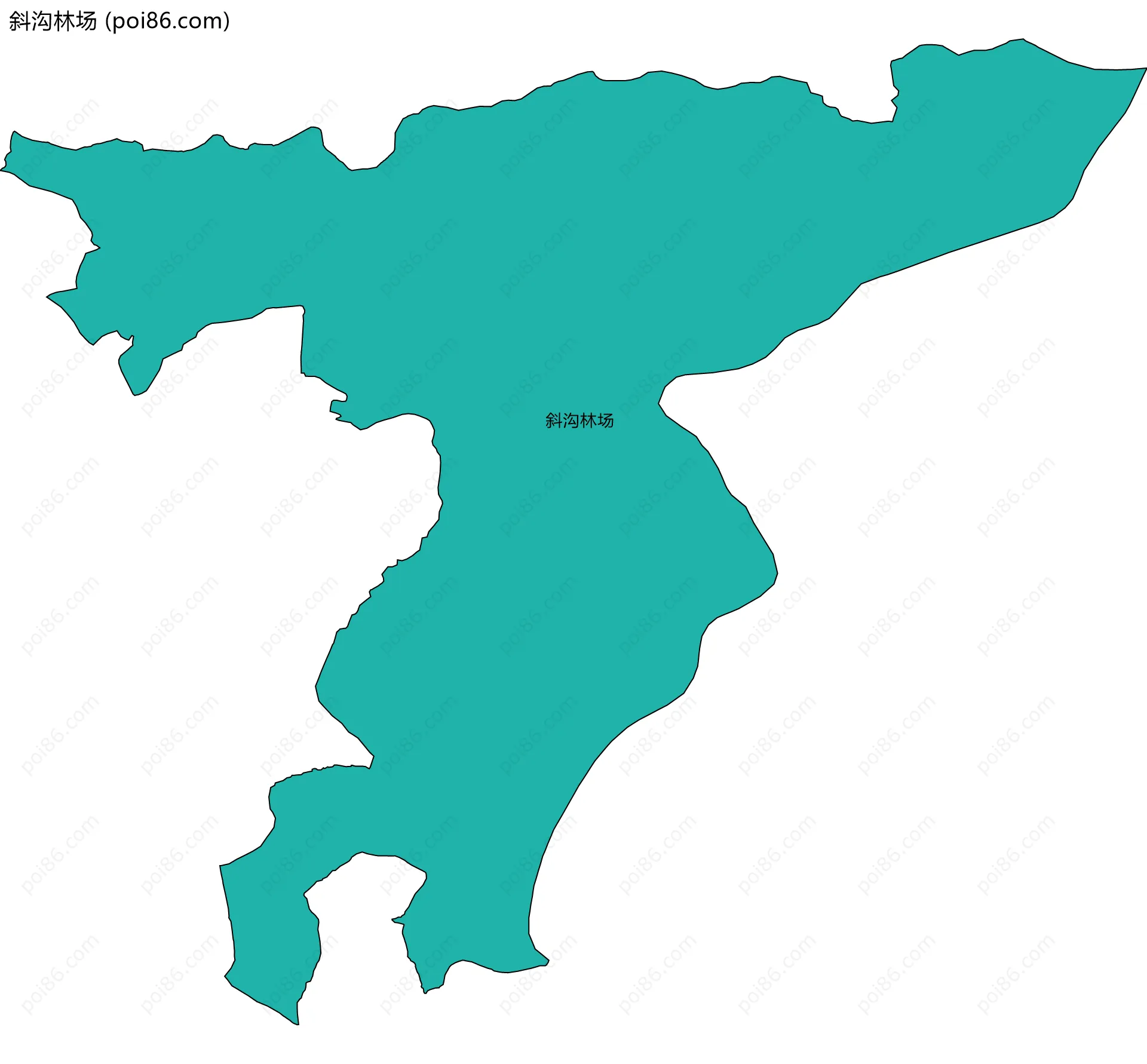 斜沟林场边界地图