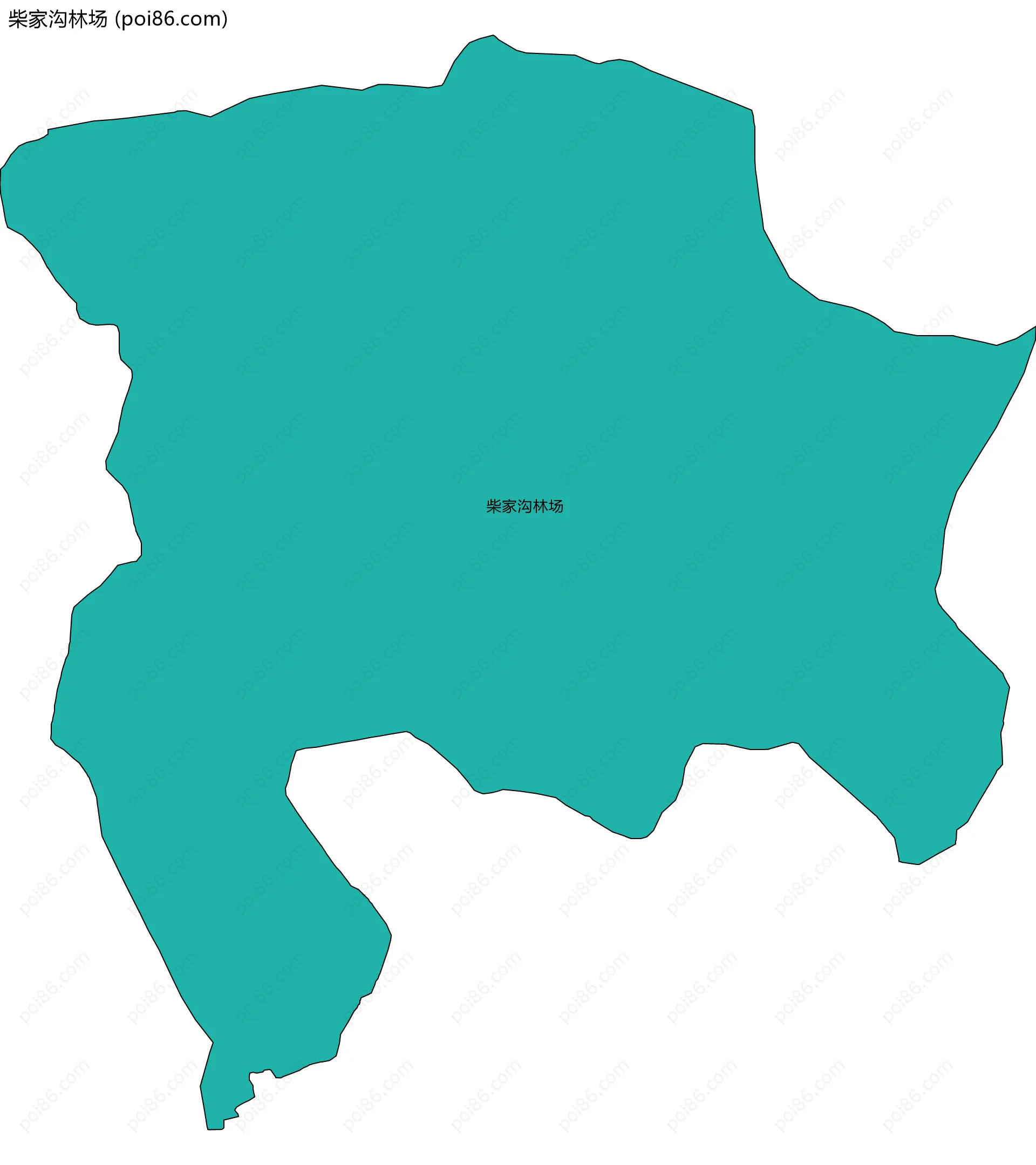 柴家沟林场边界地图