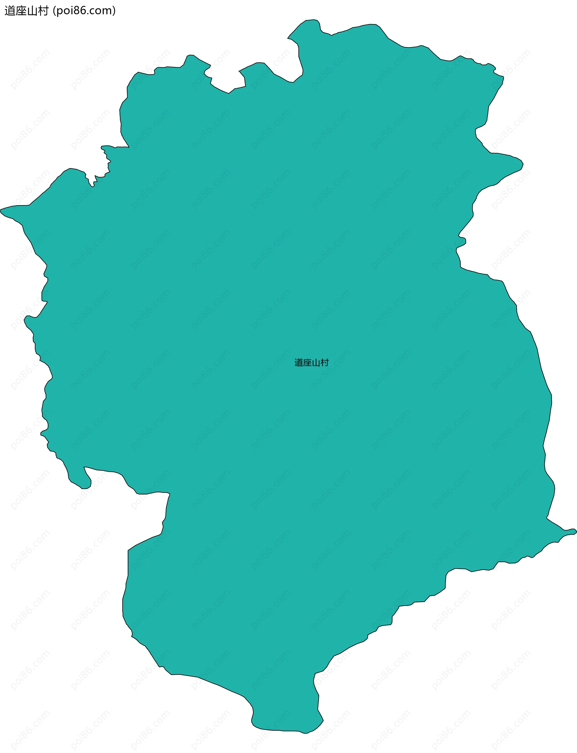 道座山村边界地图