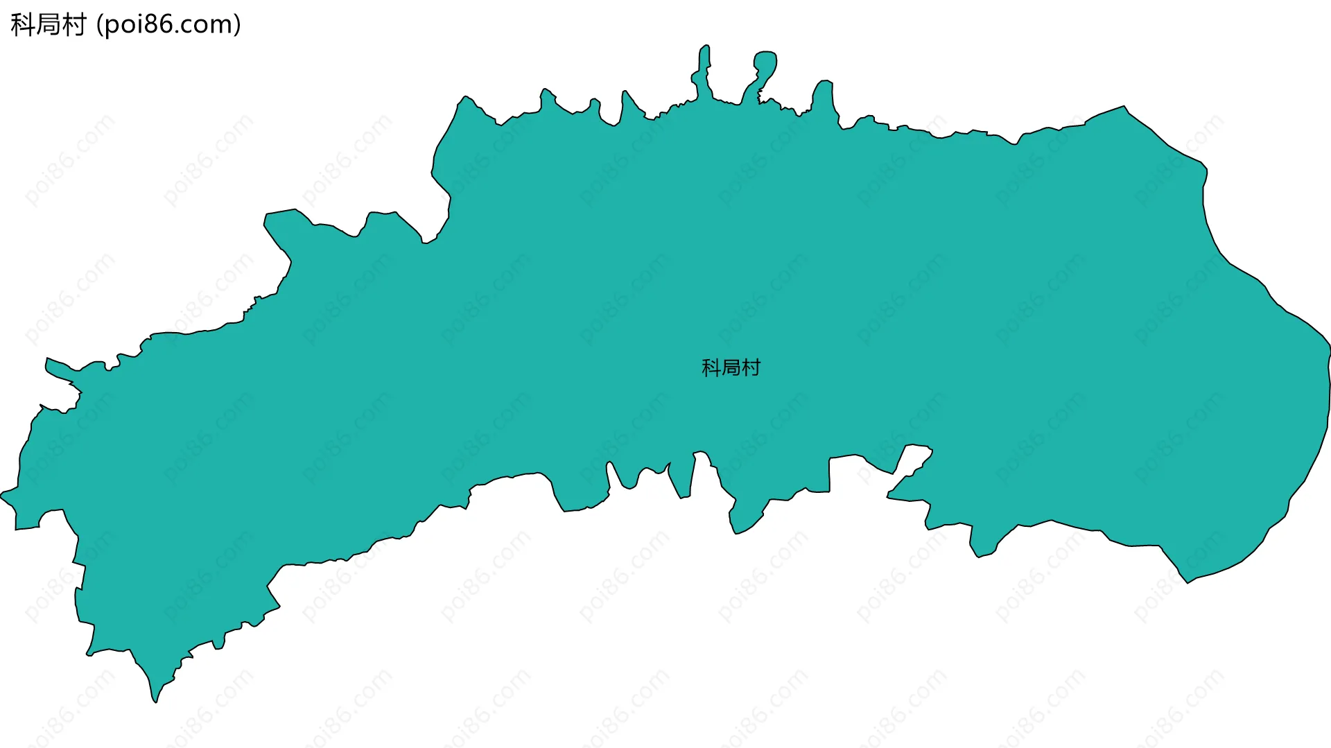 科局村边界地图