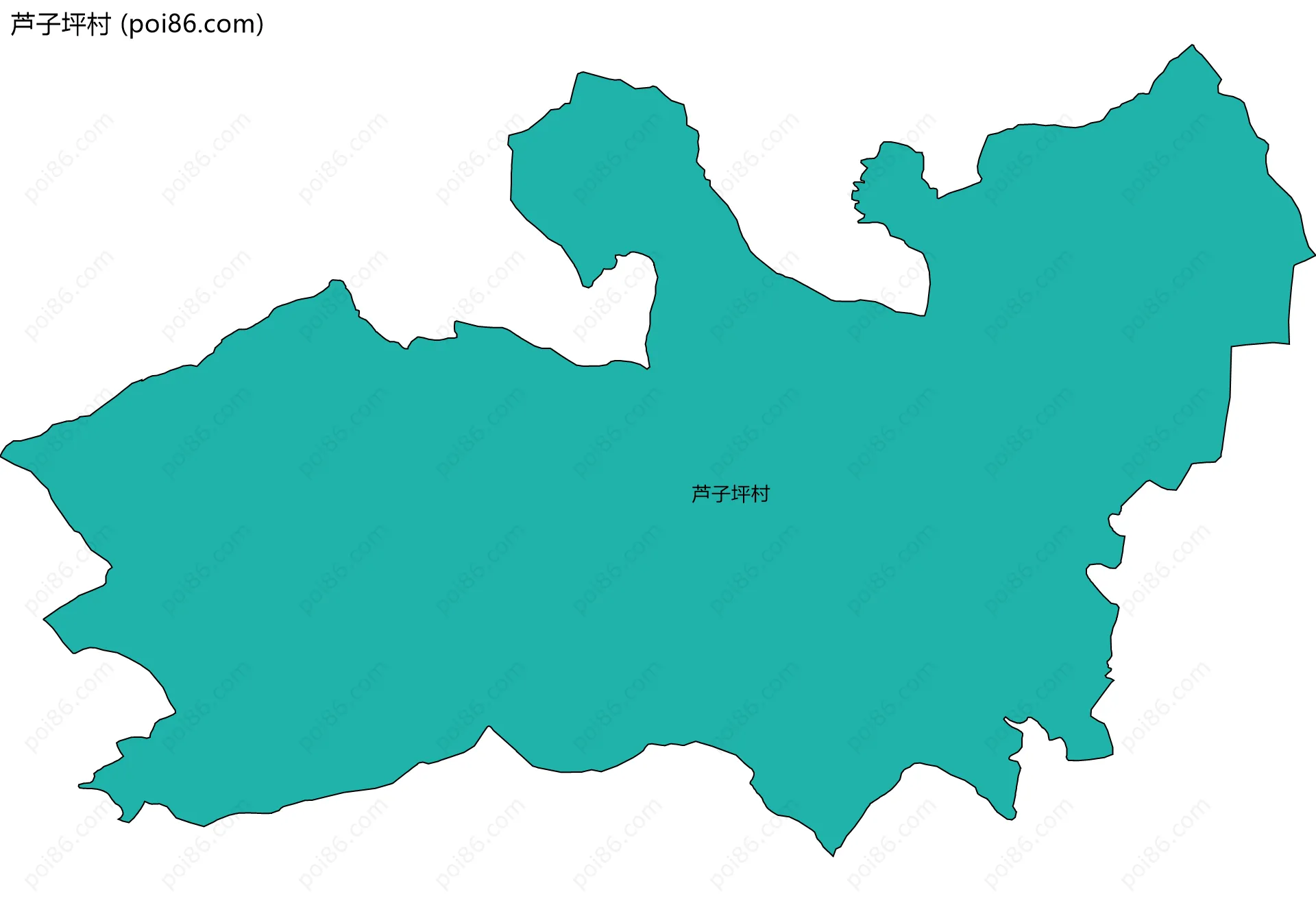 芦子坪村边界地图