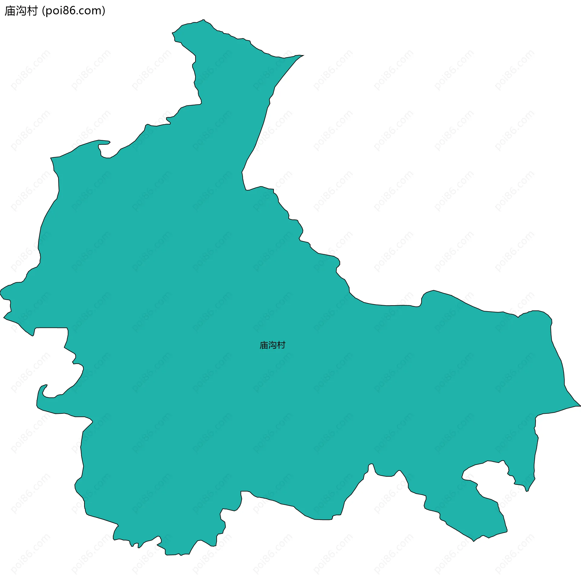 庙沟村边界地图