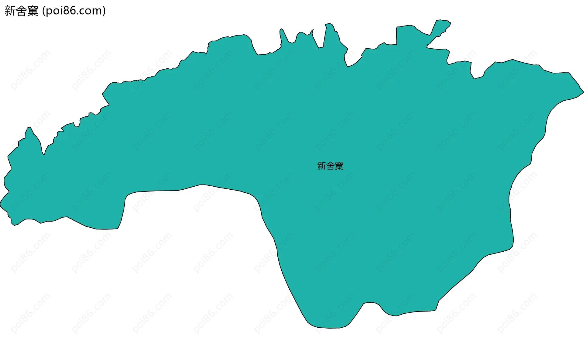 新舍窠边界地图