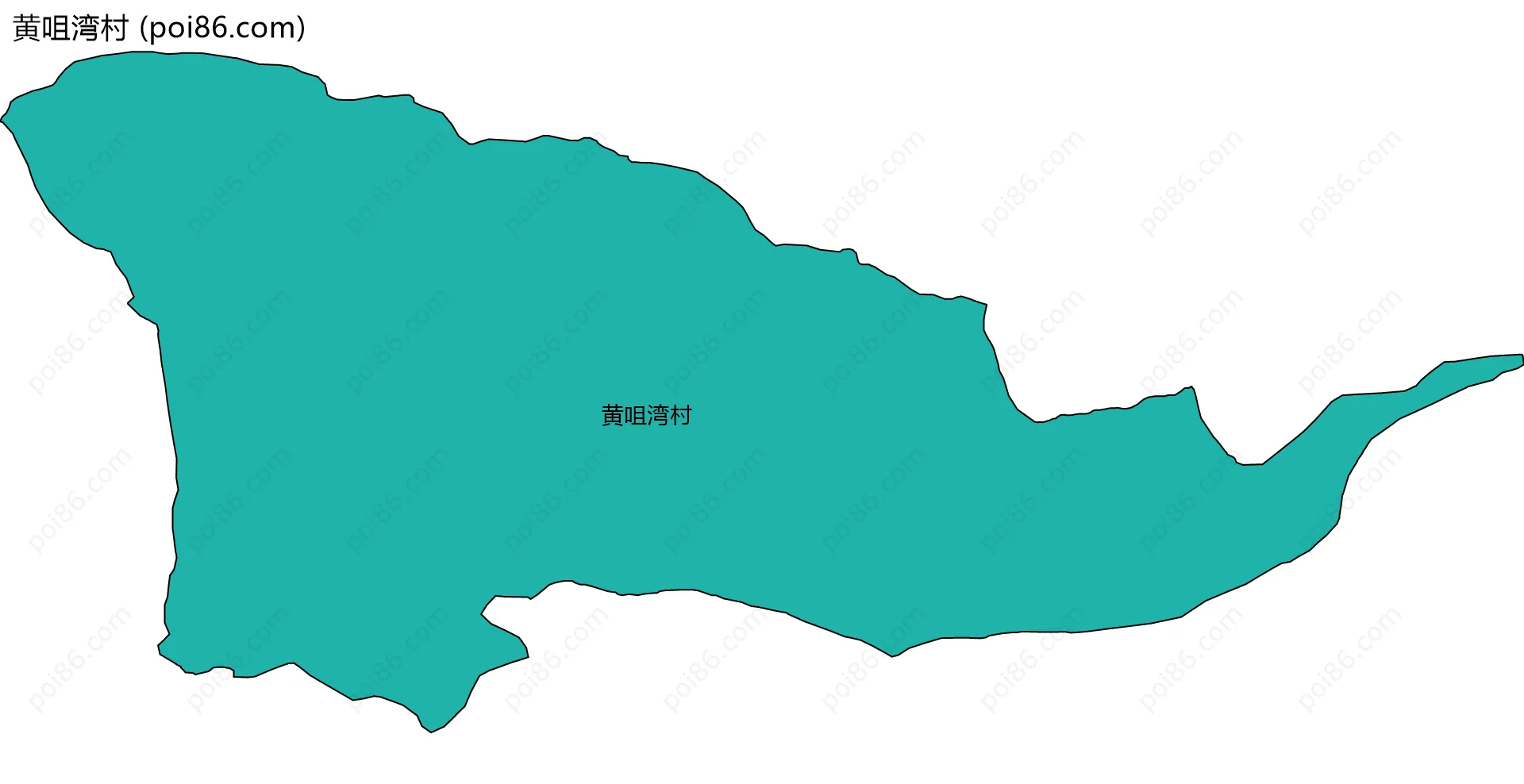 黄咀湾村边界地图