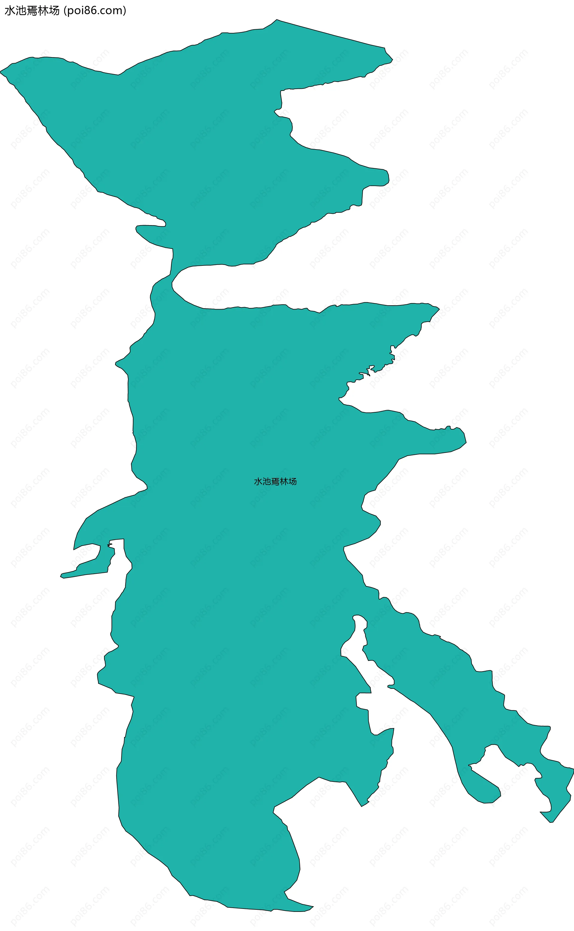 水池焉林场边界地图