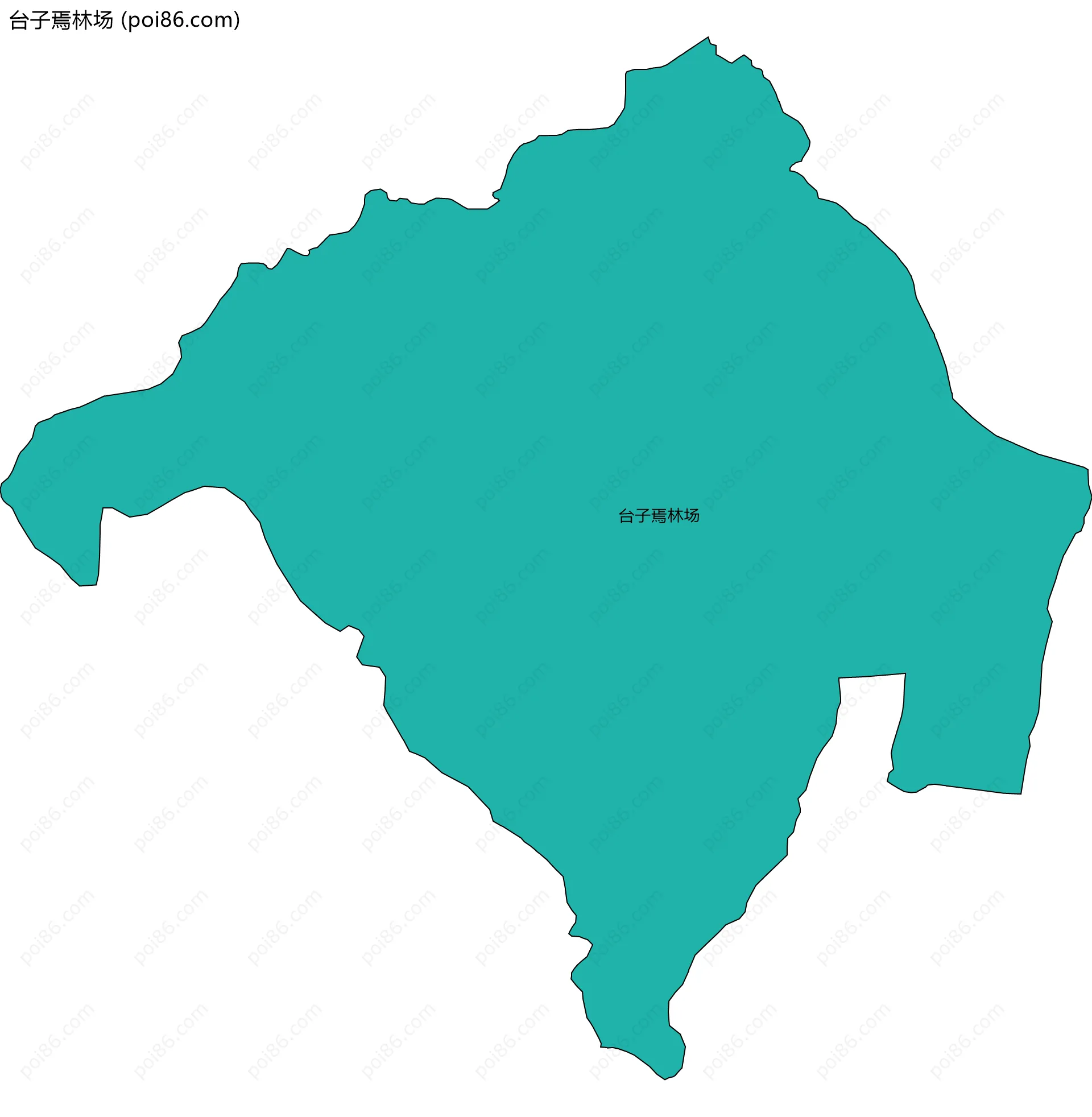 台子焉林场边界地图