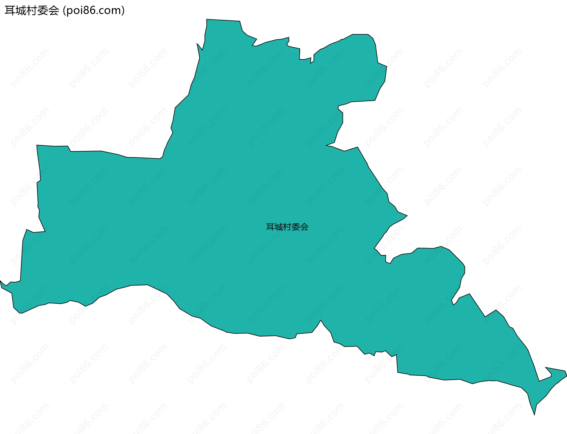 耳城村委会边界地图