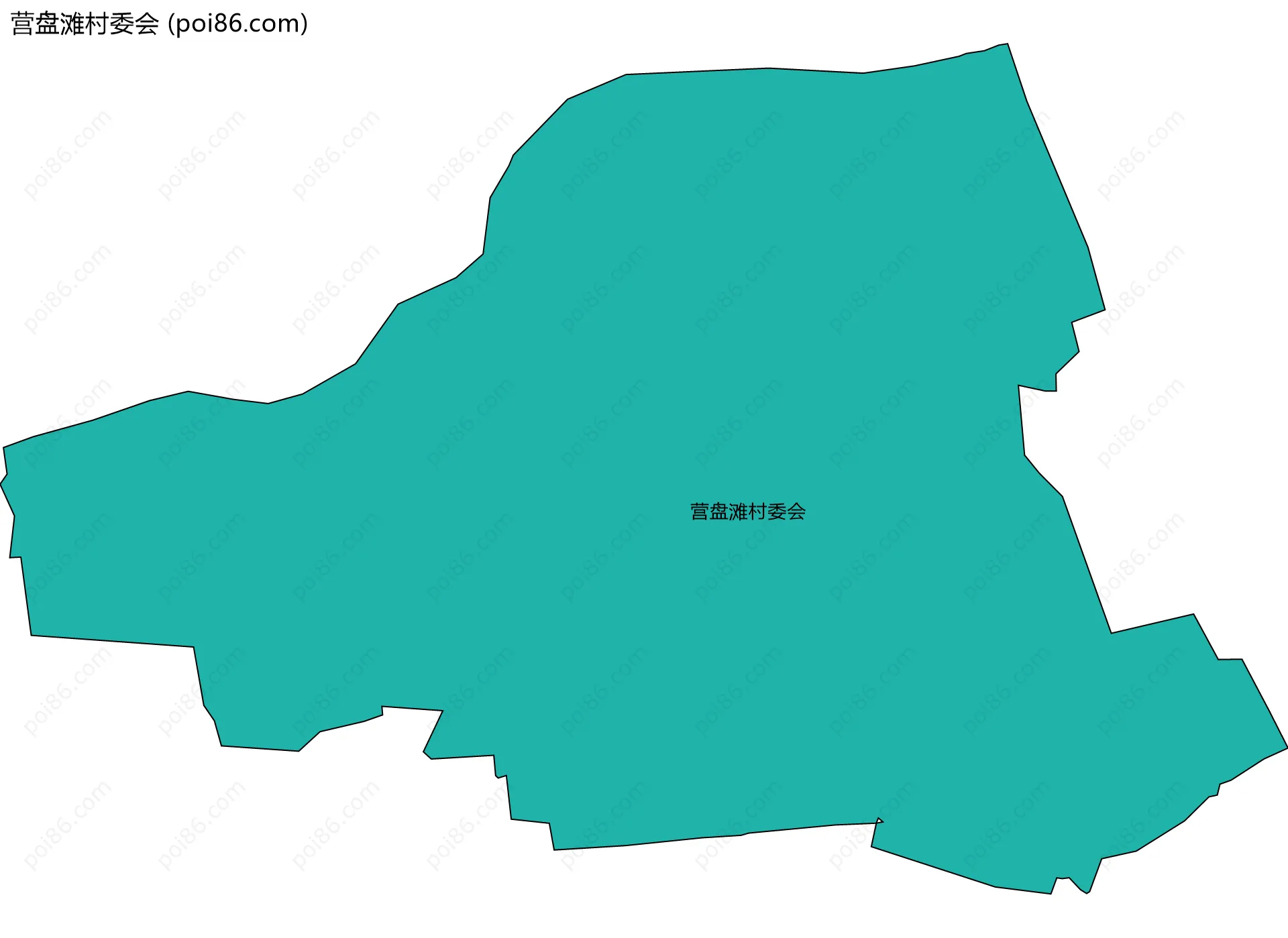 营盘滩村委会边界地图