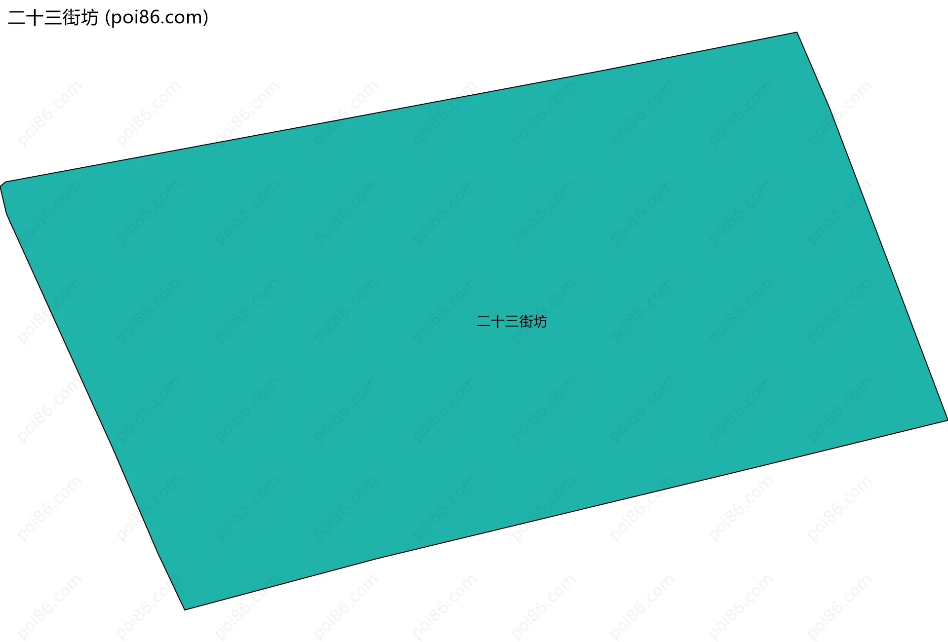 二十三街坊边界地图