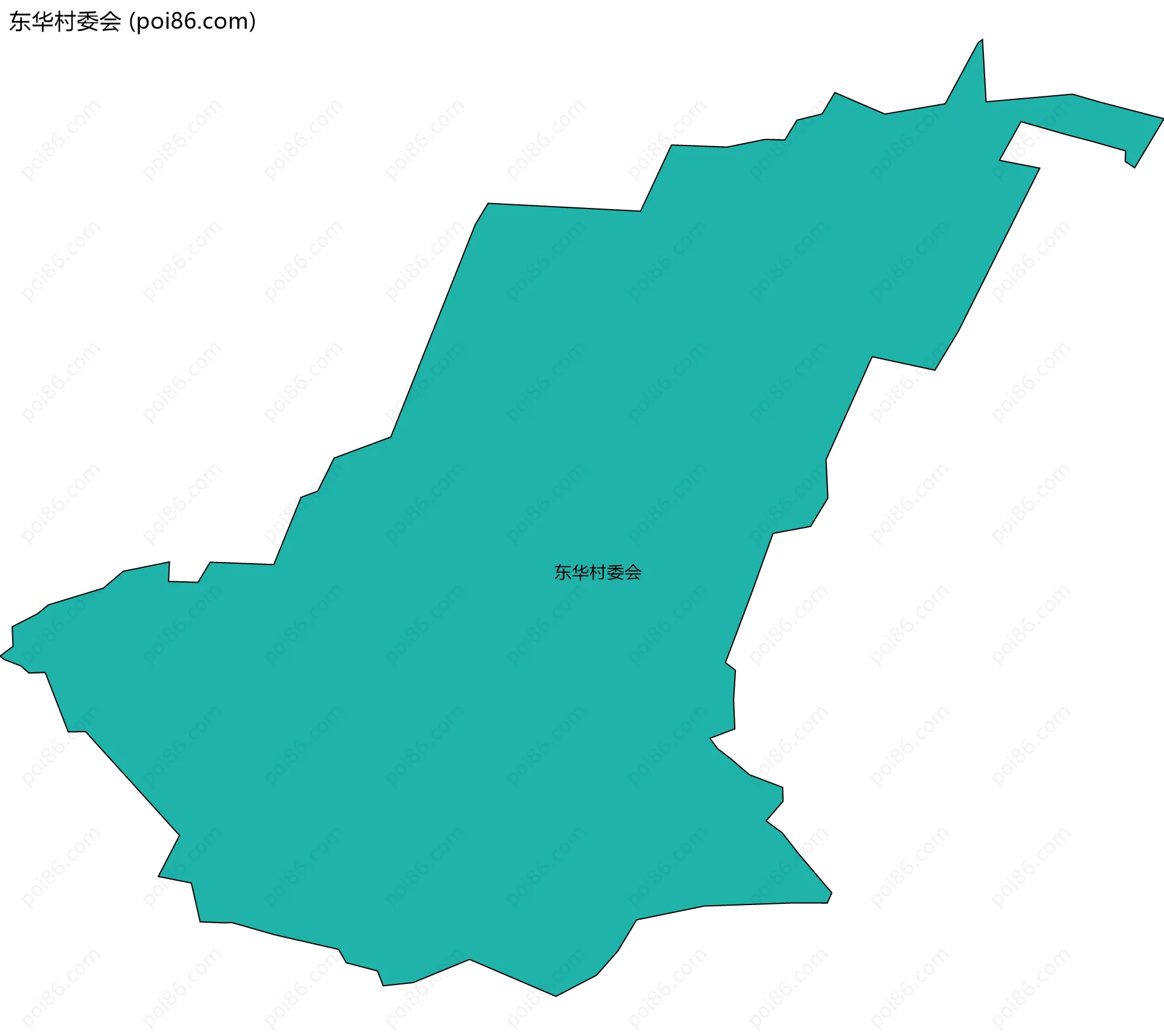 东华村委会边界地图