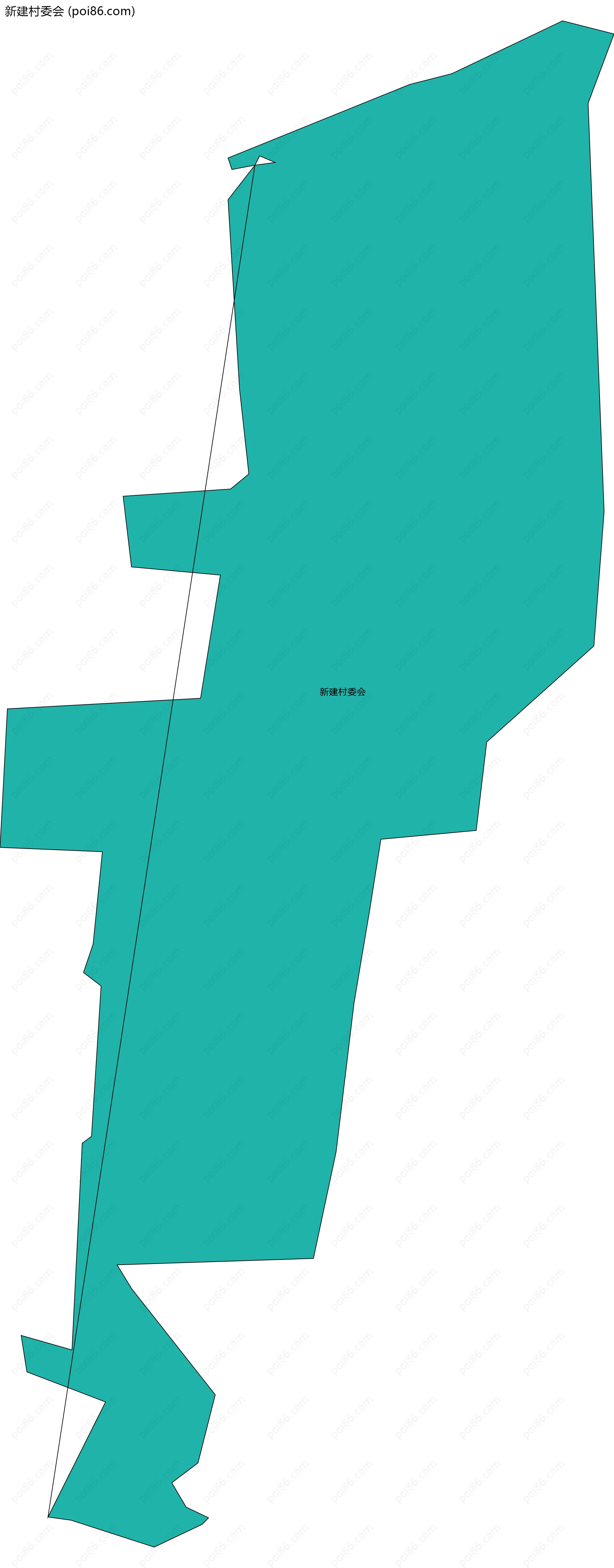 新建村委会边界地图