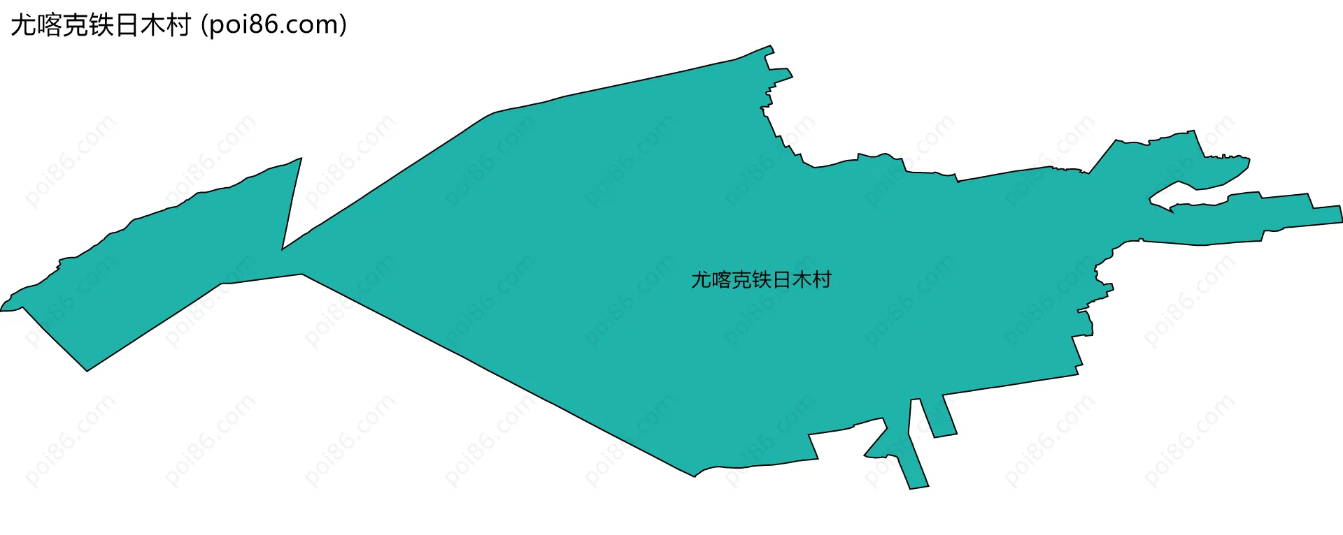 尤喀克铁日木村边界地图