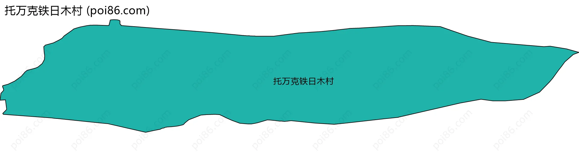 托万克铁日木村边界地图