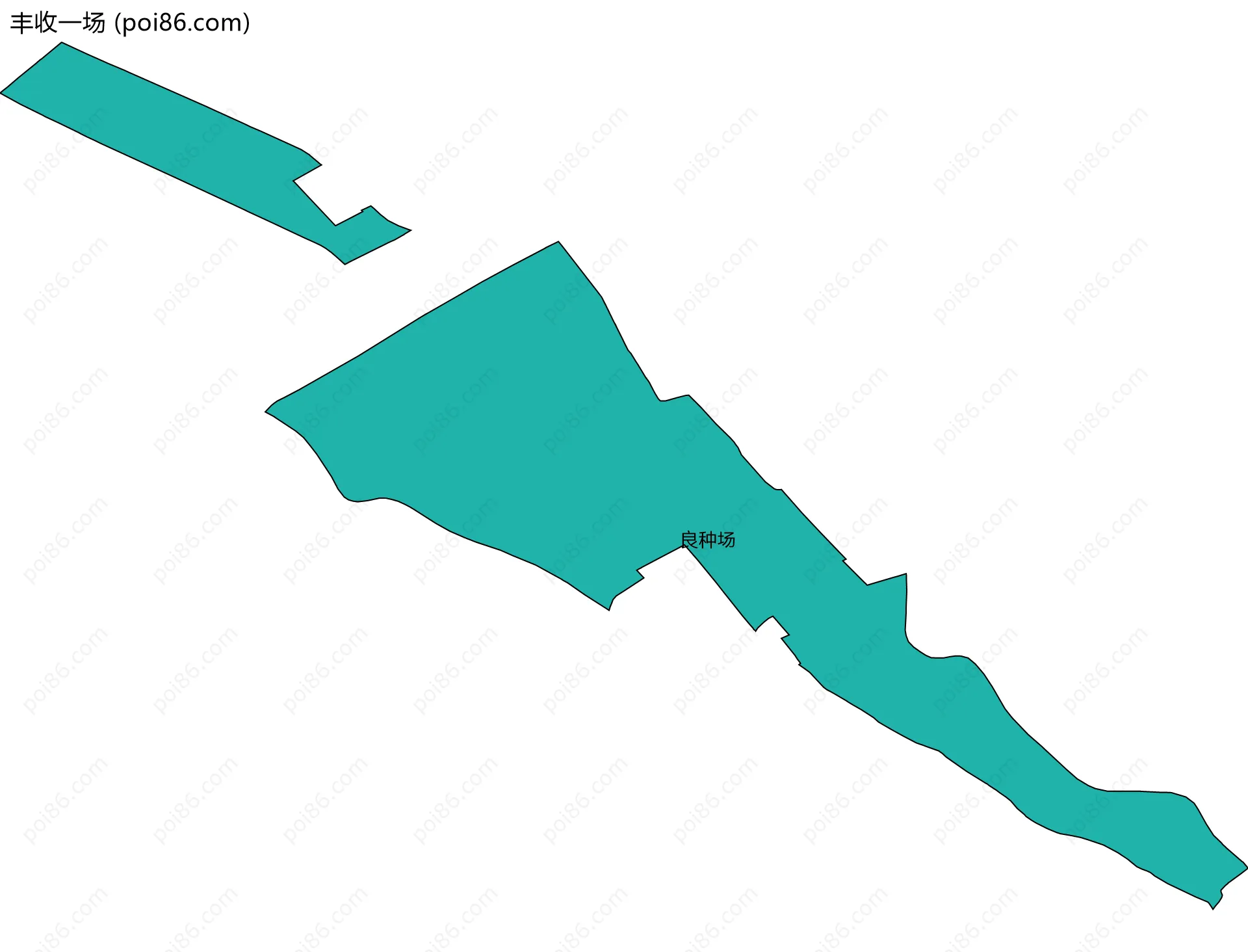 丰收一场边界地图(五级行政区划)