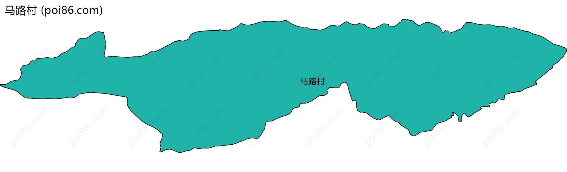 马路村边界地图