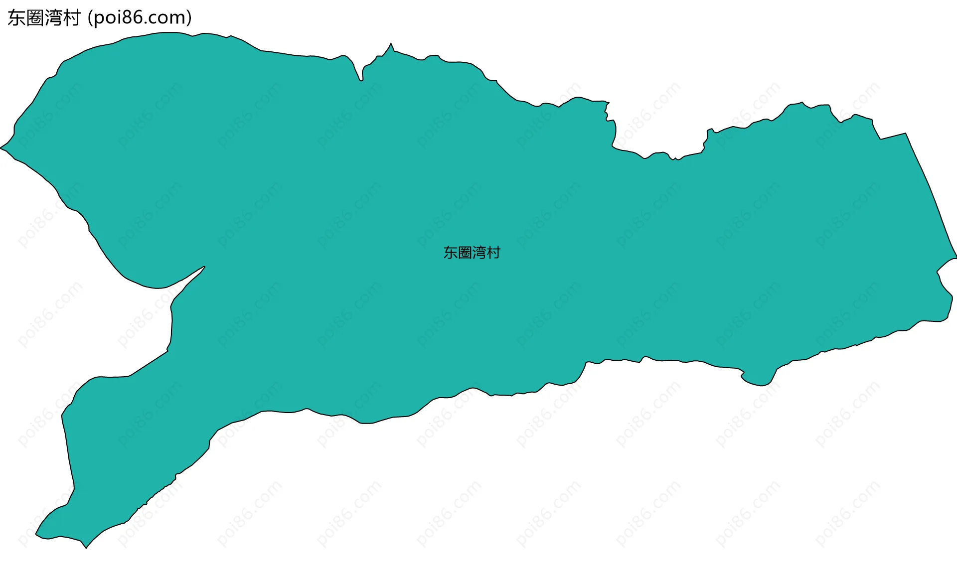 东圈湾村边界地图