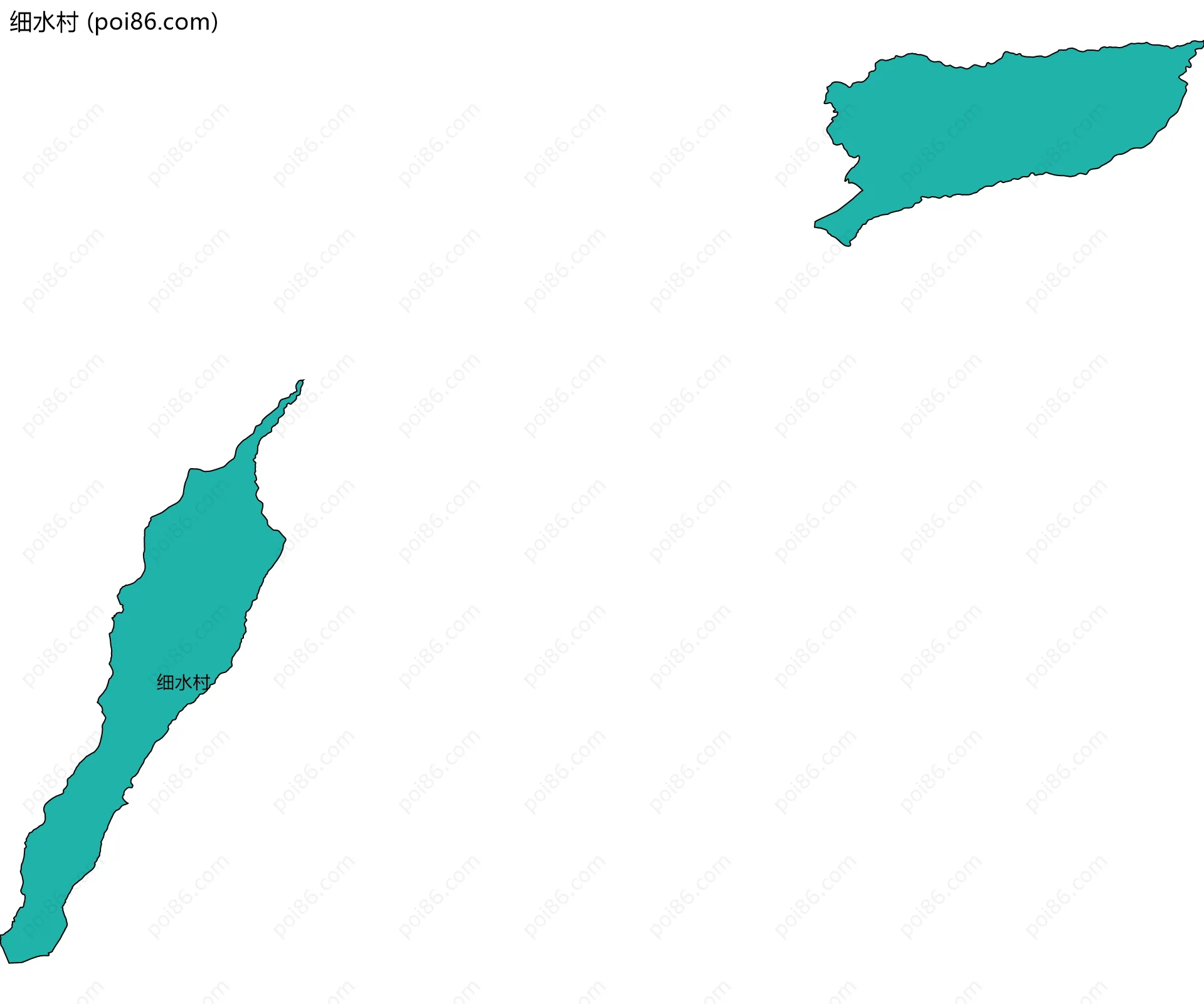细水村边界地图