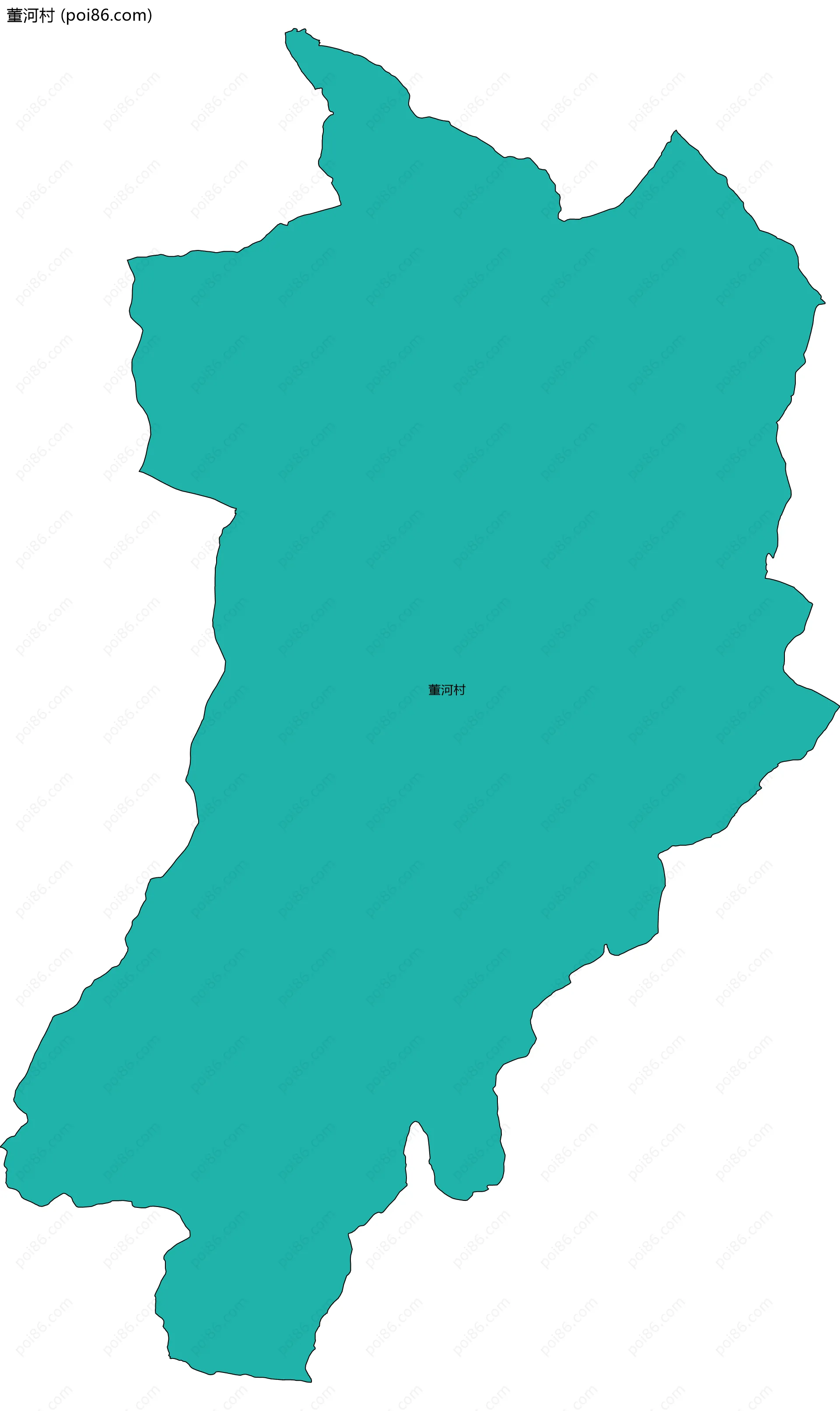 董河村边界地图