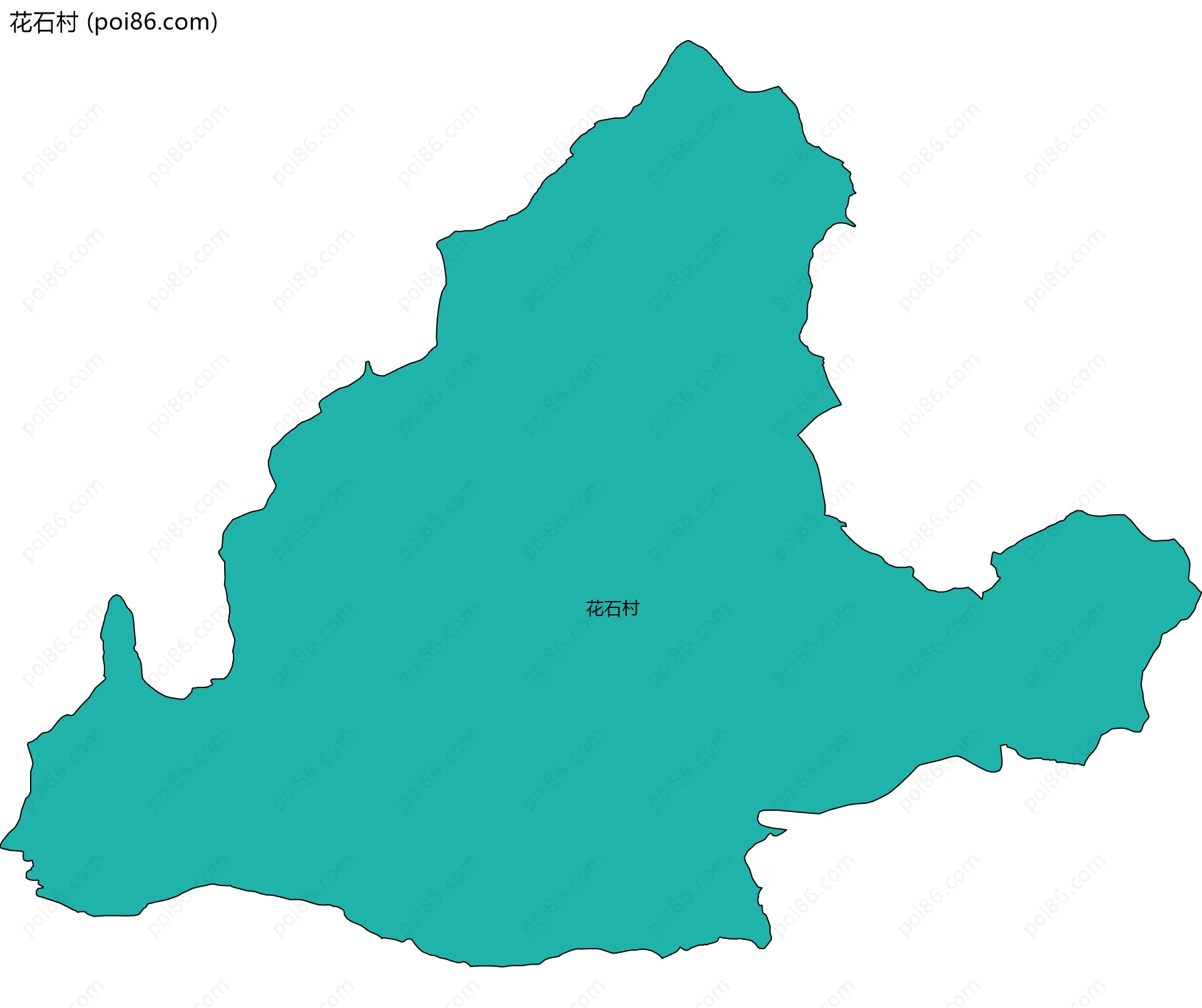花石村边界地图