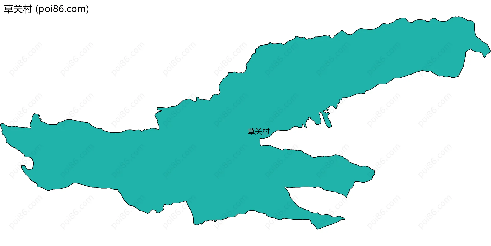 草关村边界地图