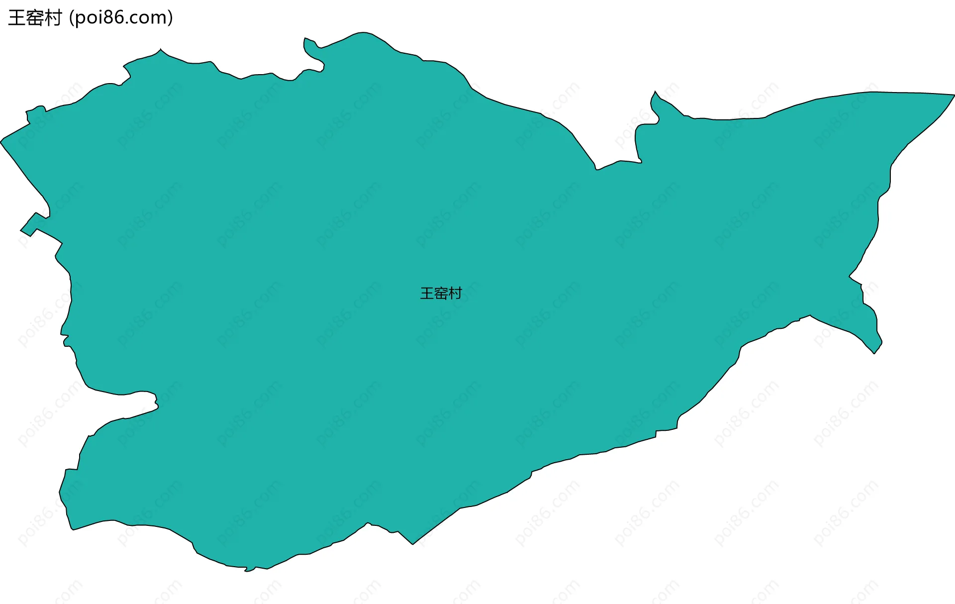 王窑村边界地图