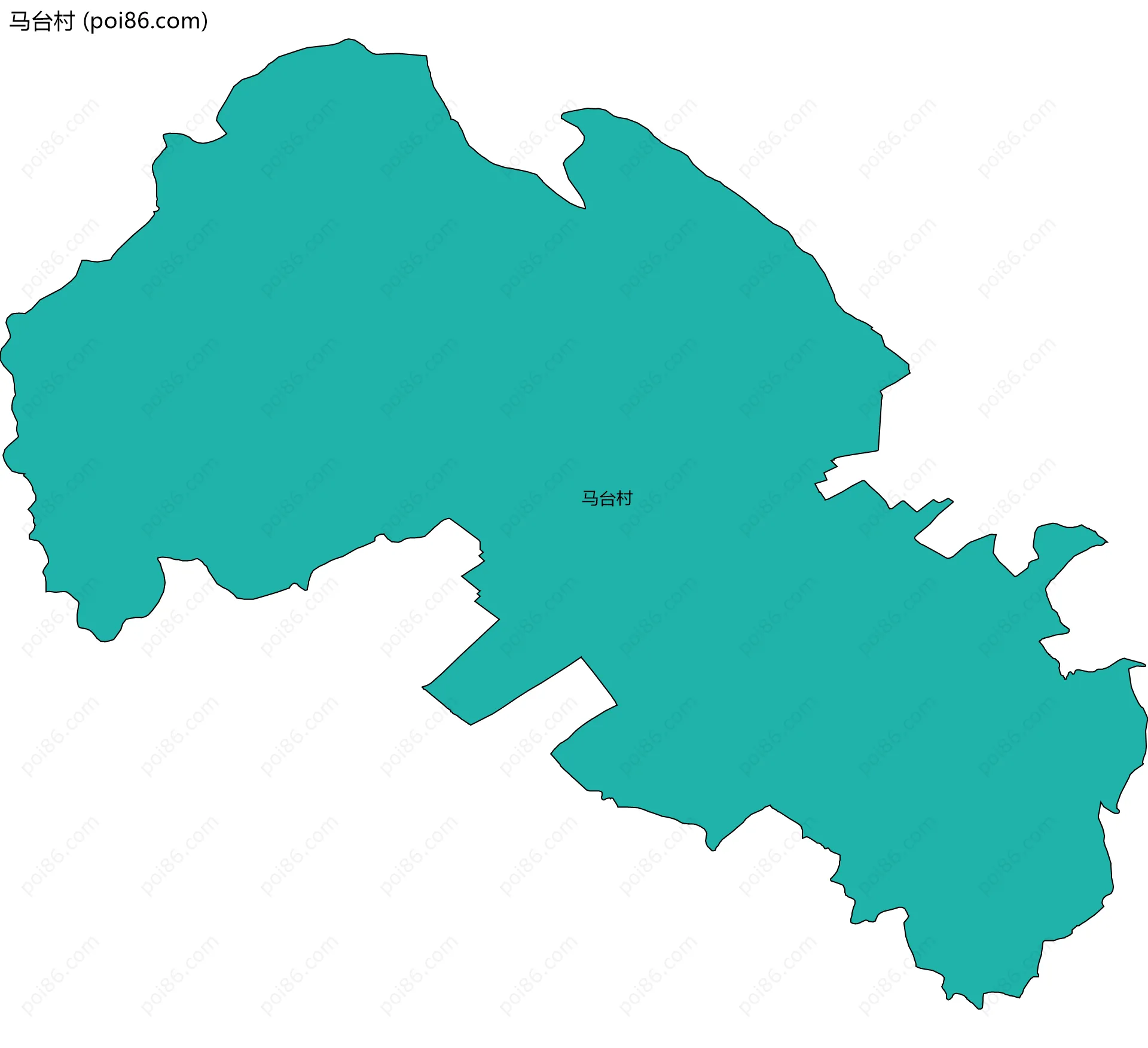 马台村边界地图