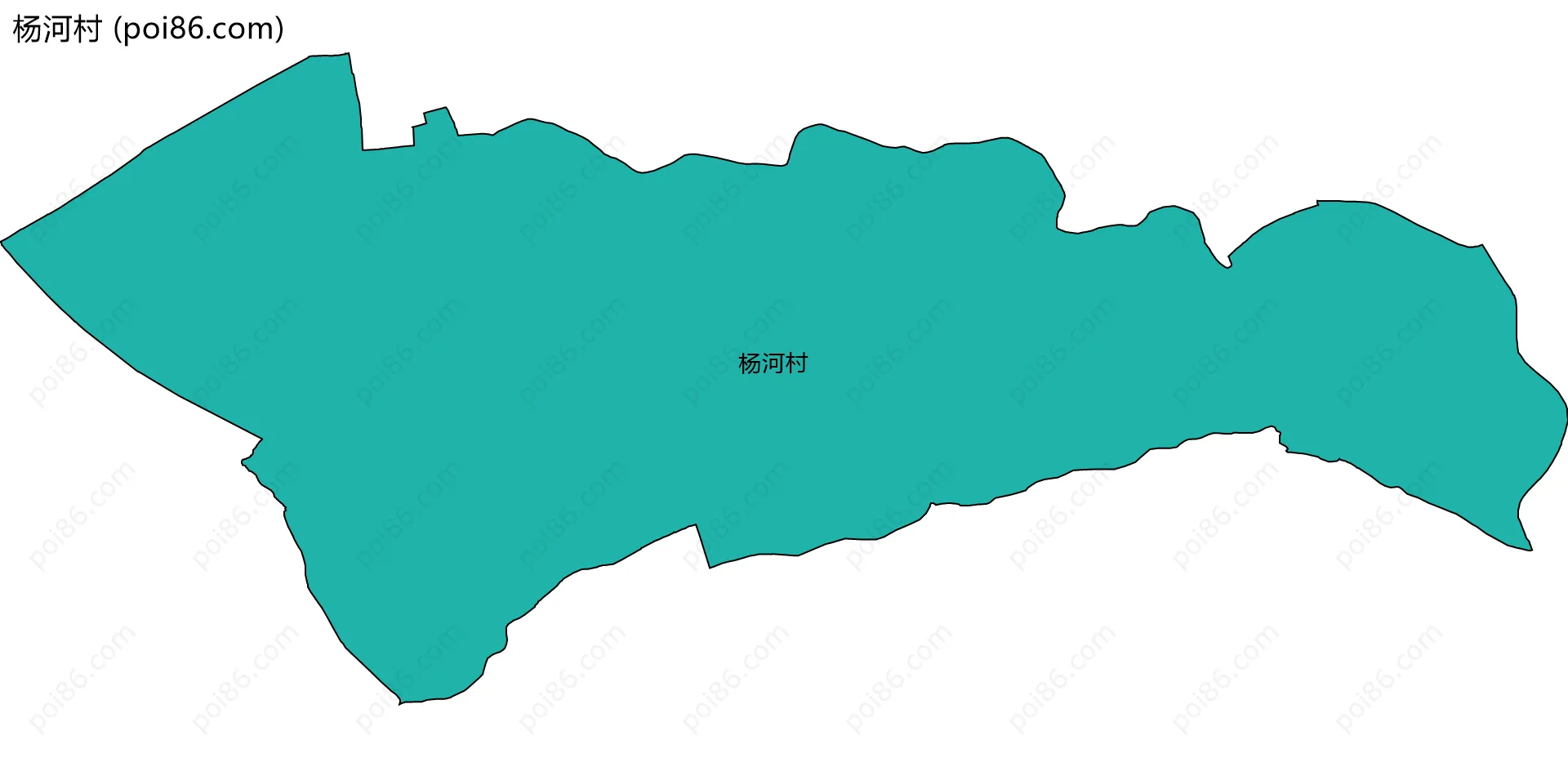 杨河村边界地图