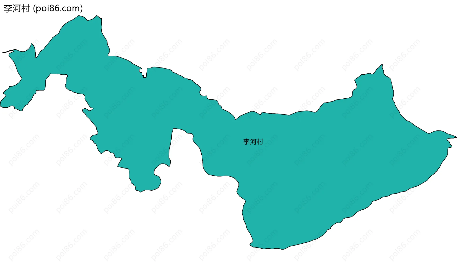 李河村边界地图
