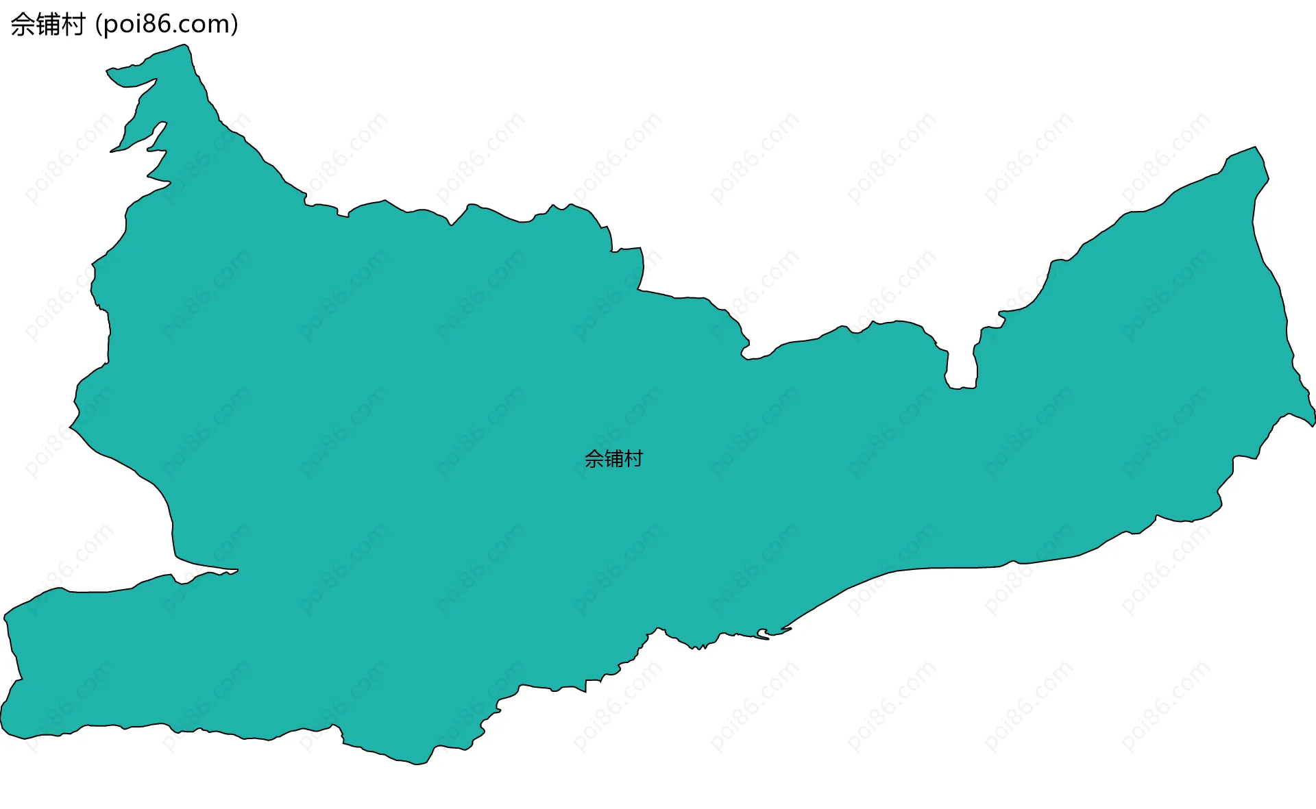 佘铺村边界地图