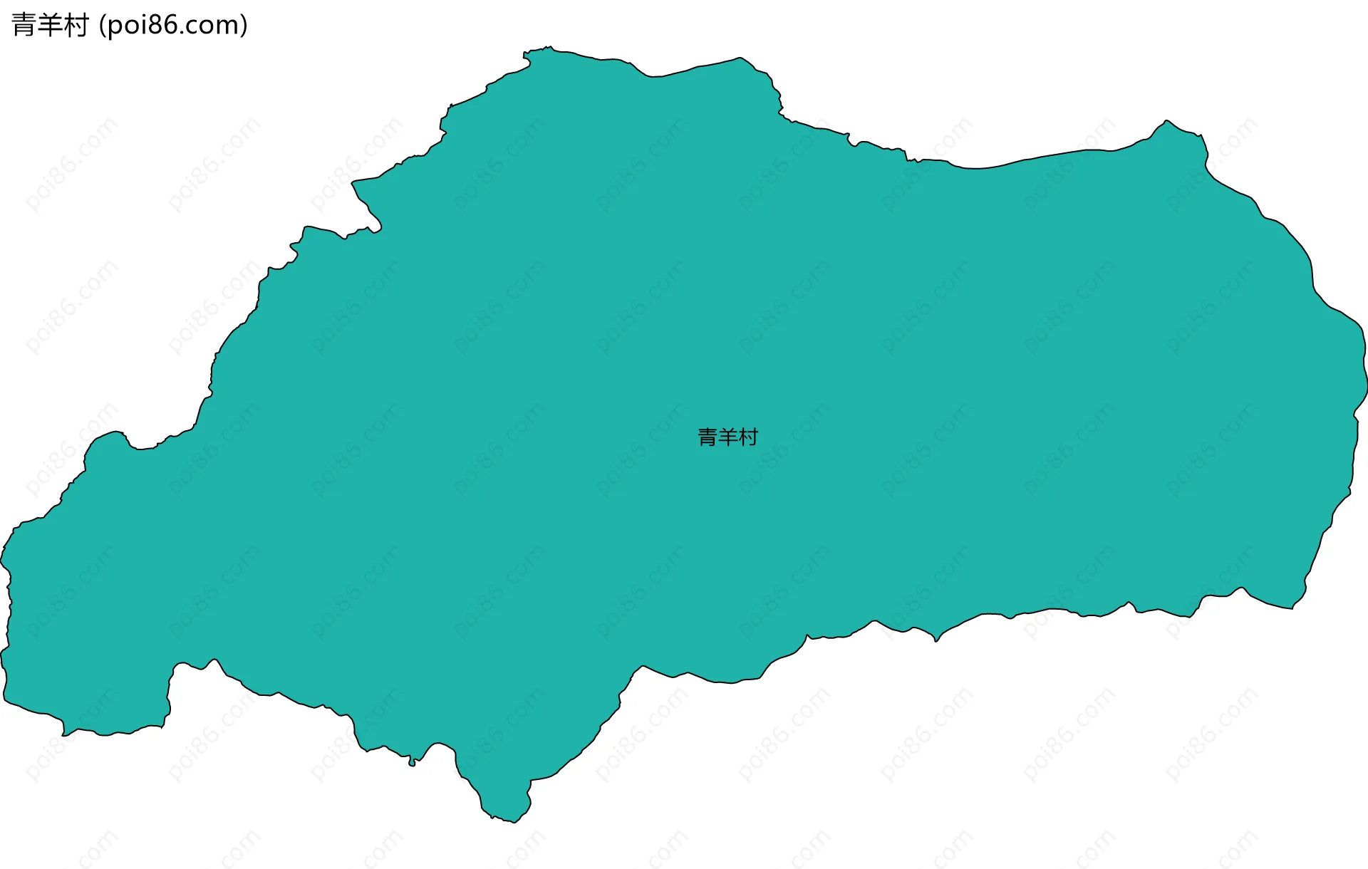 青羊村边界地图