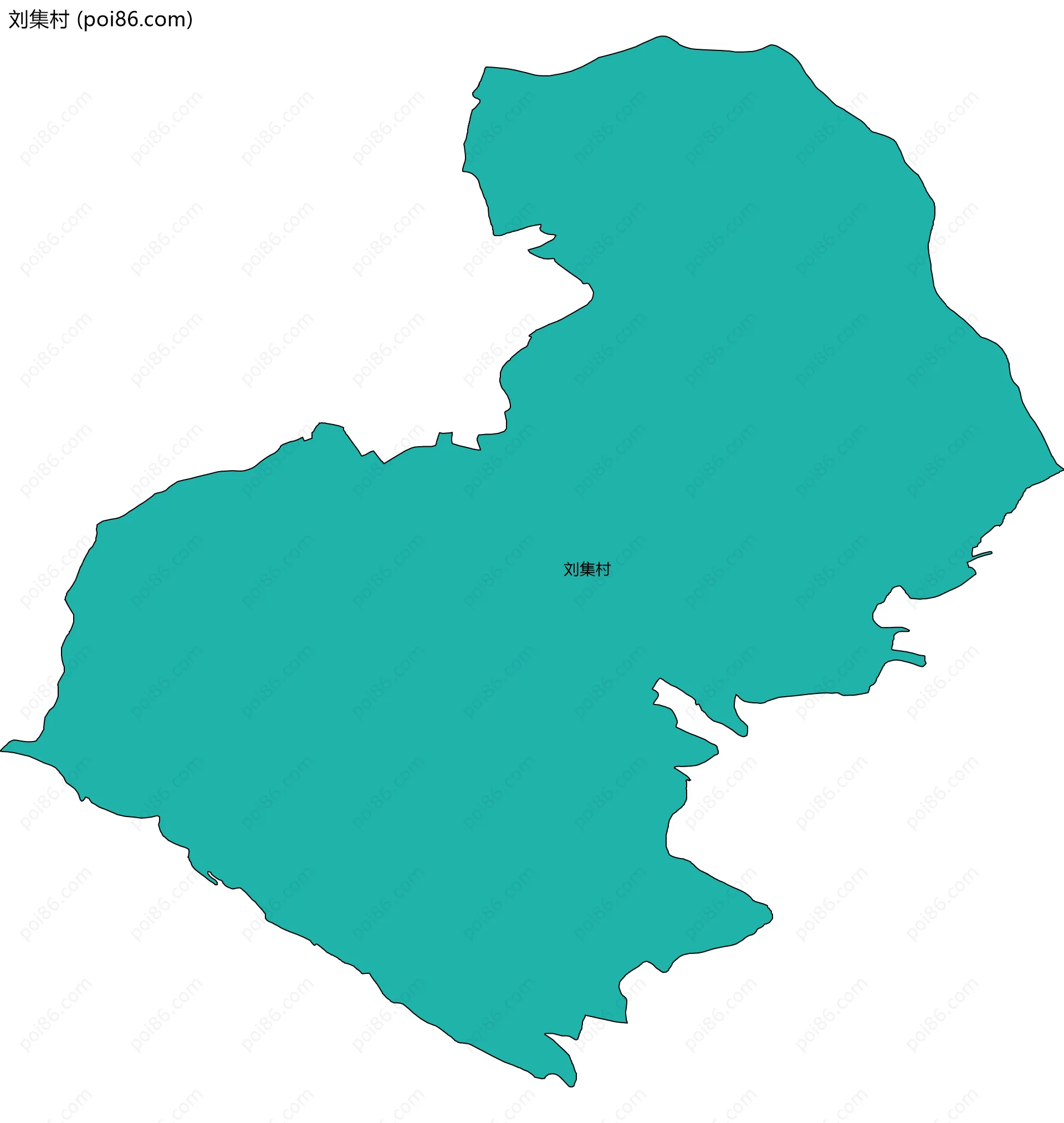 刘集村边界地图