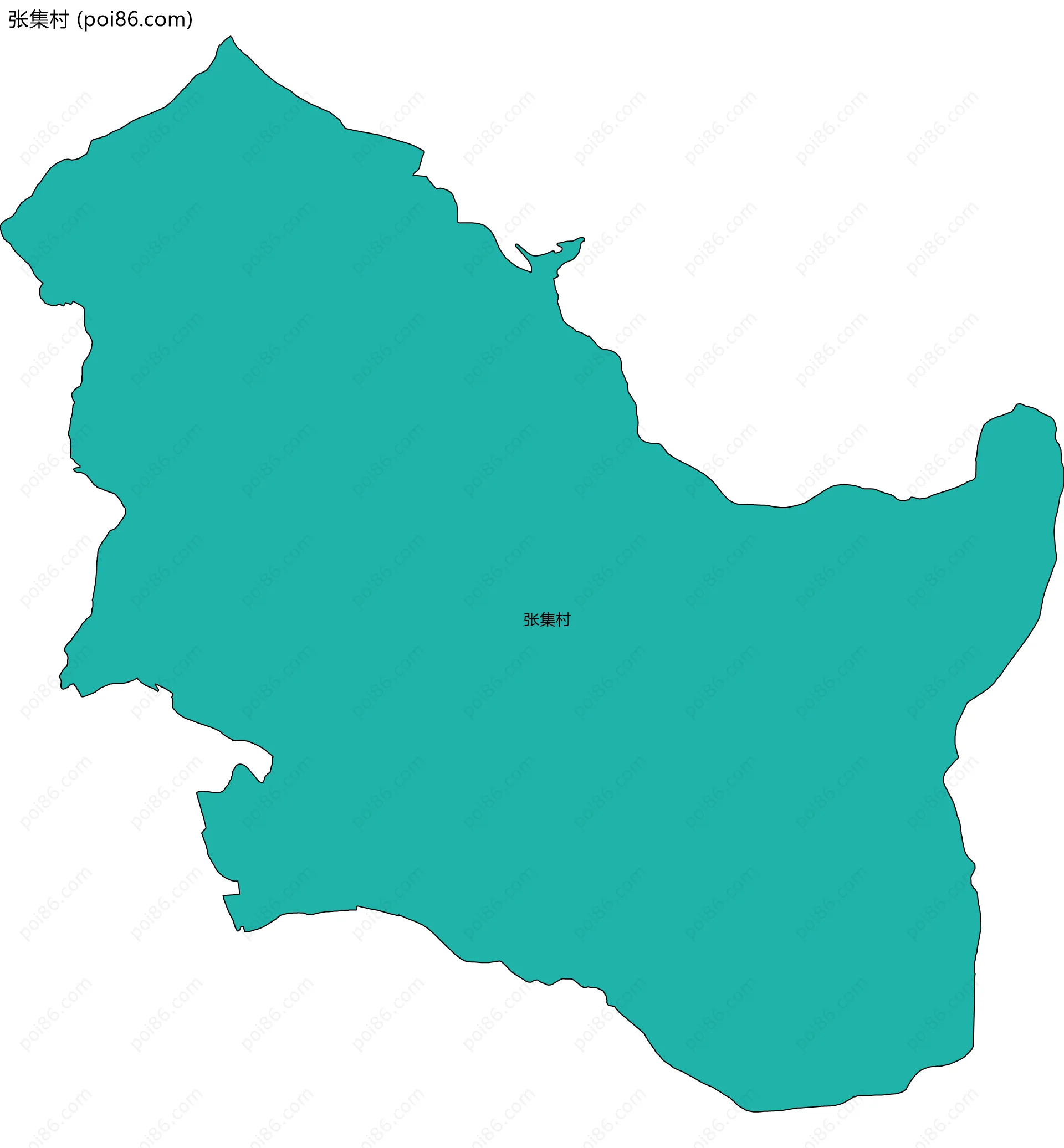 张集村边界地图