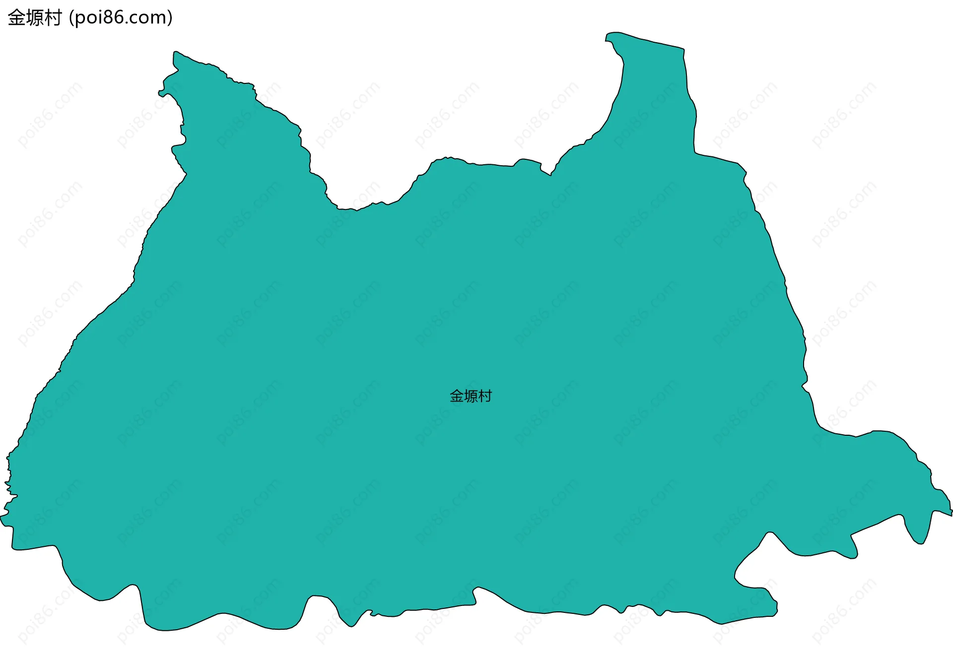 金塬村边界地图
