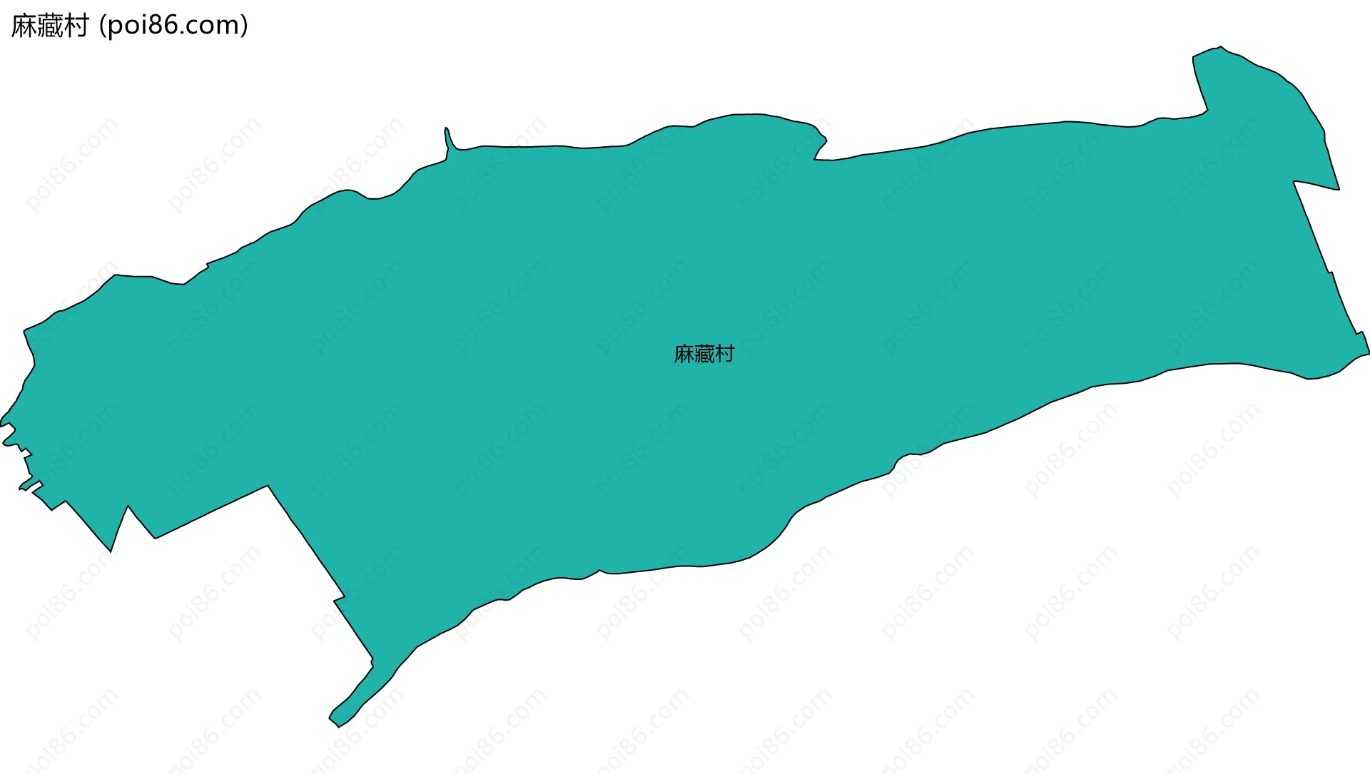 麻藏村边界地图