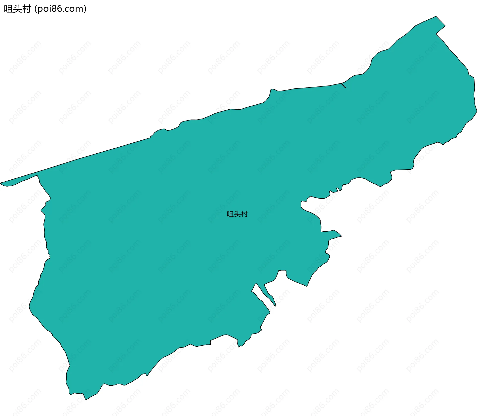 咀头村边界地图