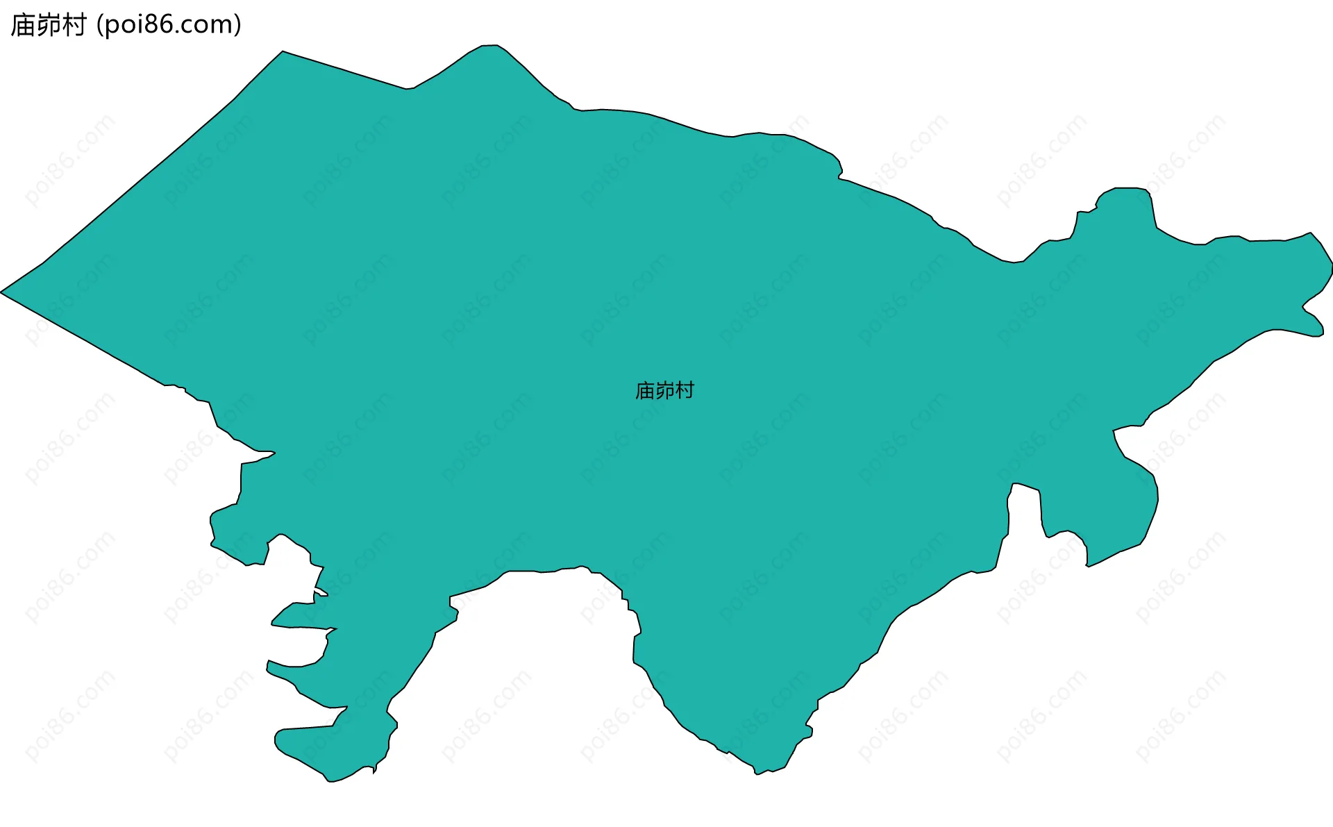 庙峁村边界地图