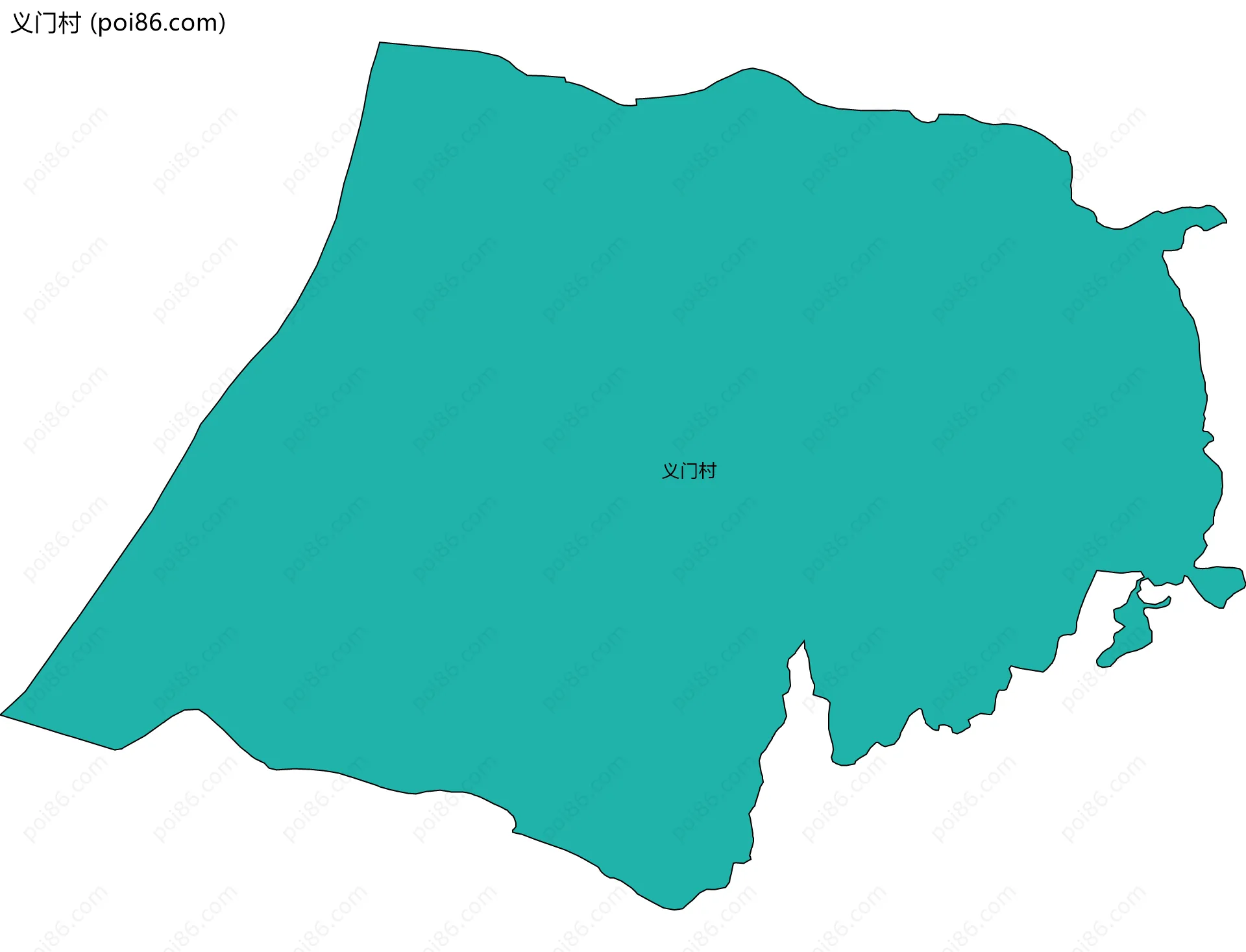义门村边界地图