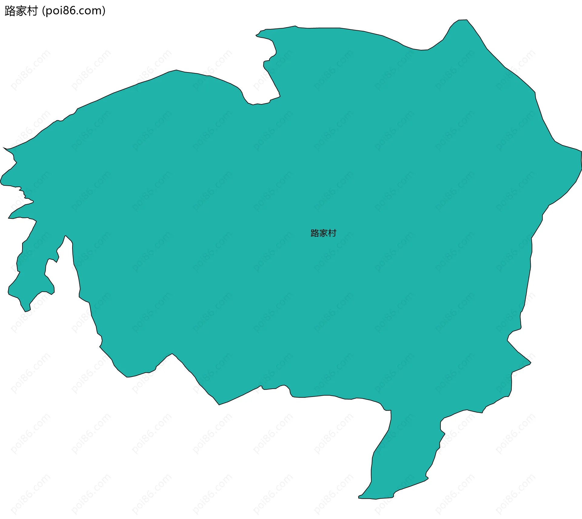 路家村边界地图