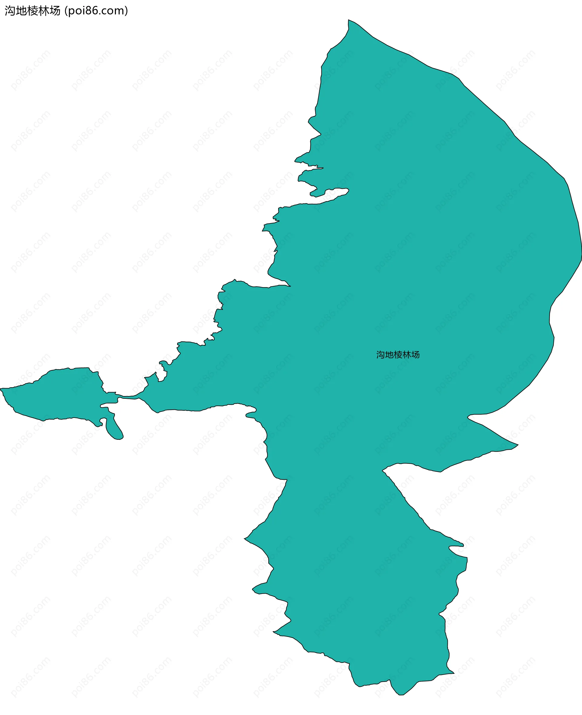 沟地棱林场边界地图