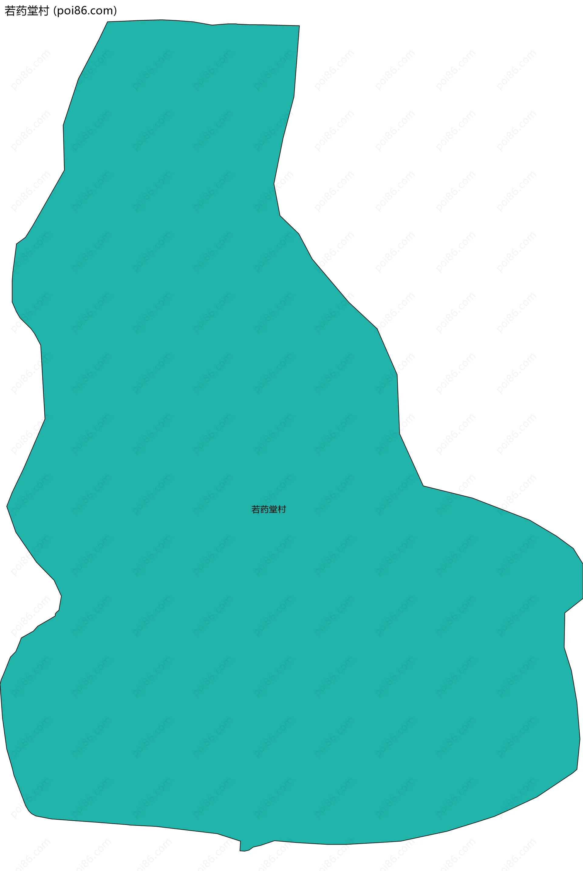 若药堂村边界地图