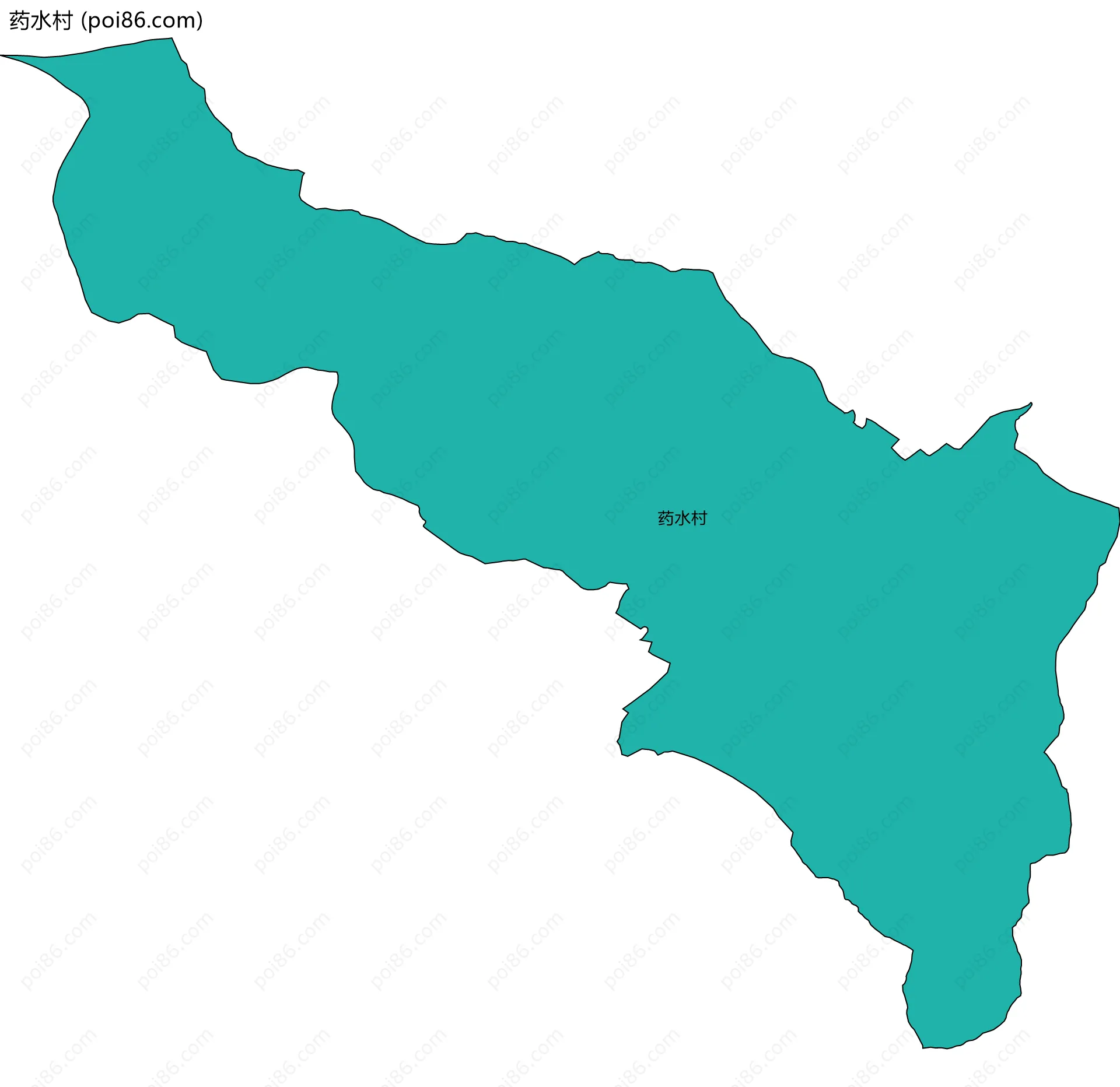 药水村边界地图