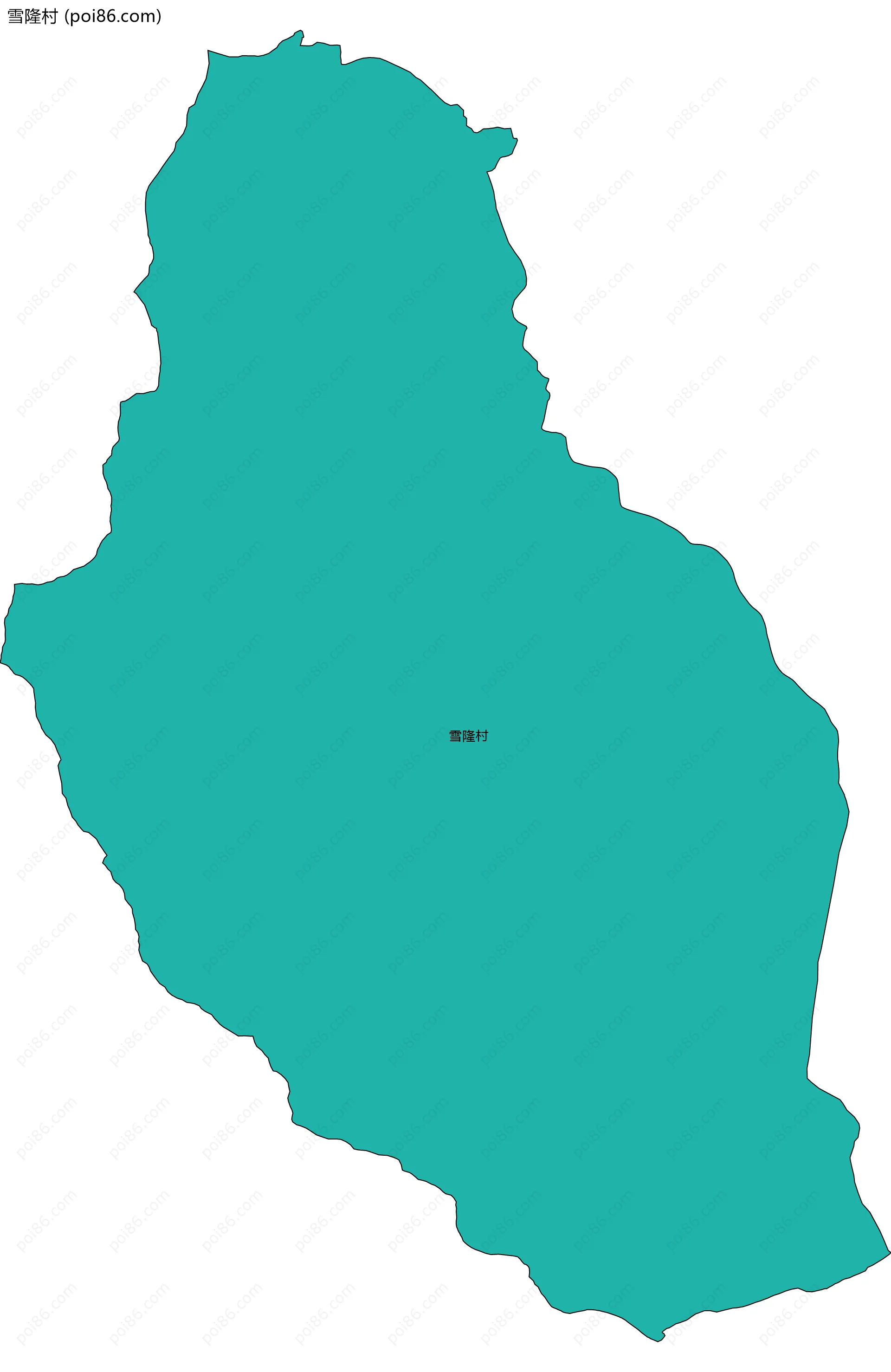 雪隆村边界地图