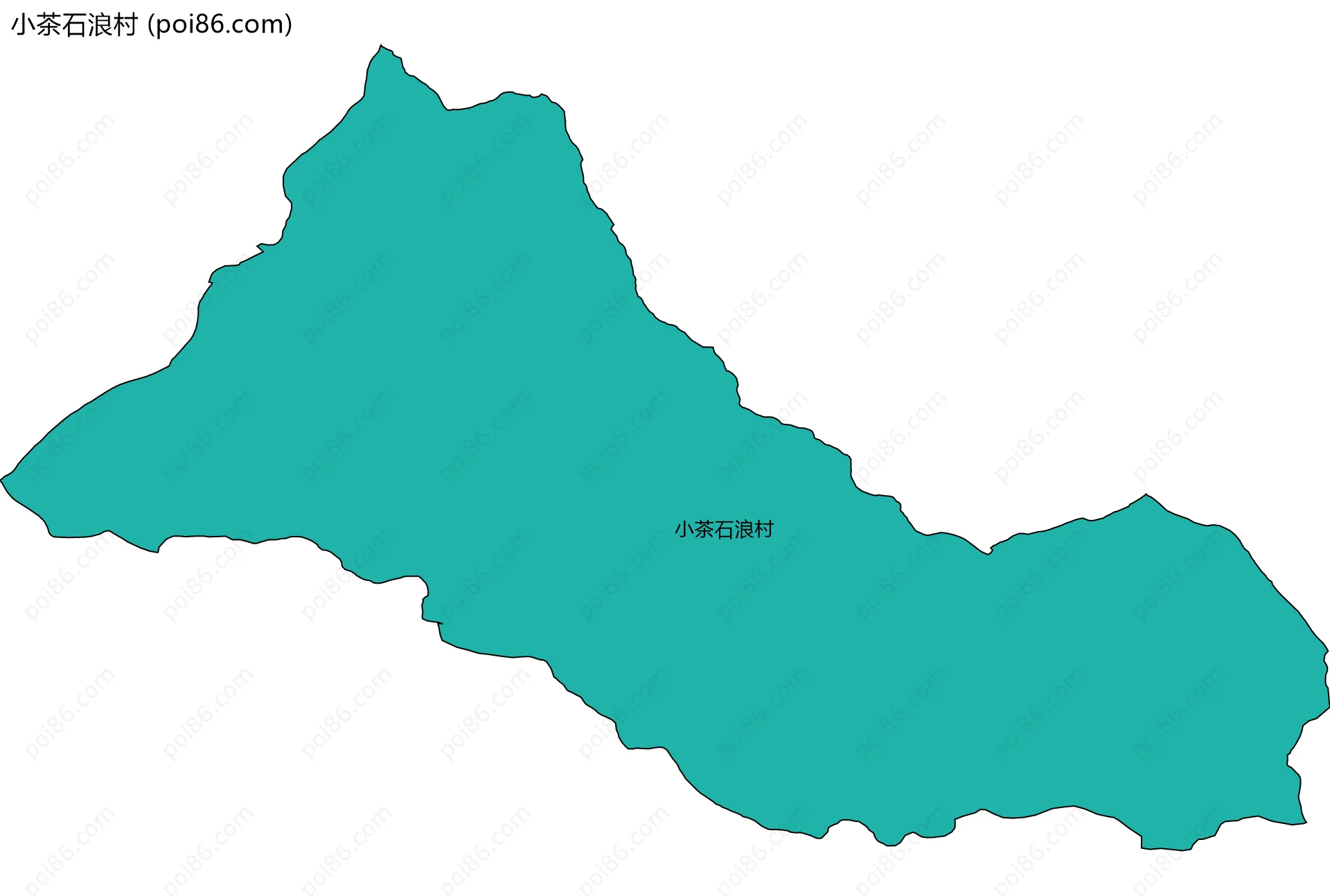 小茶石浪村边界地图
