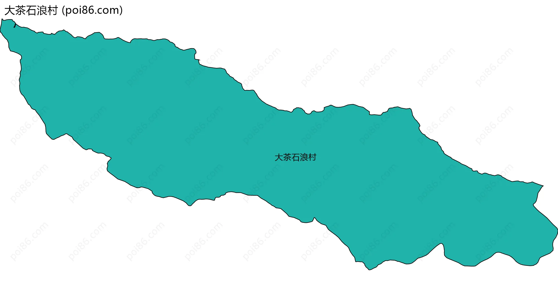 大茶石浪村边界地图