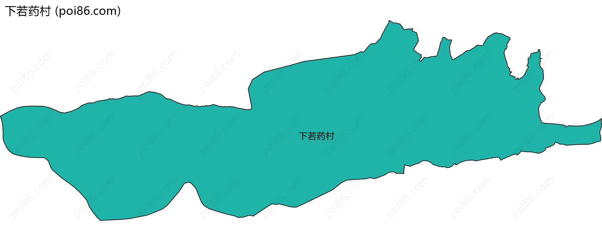 下若药村边界地图