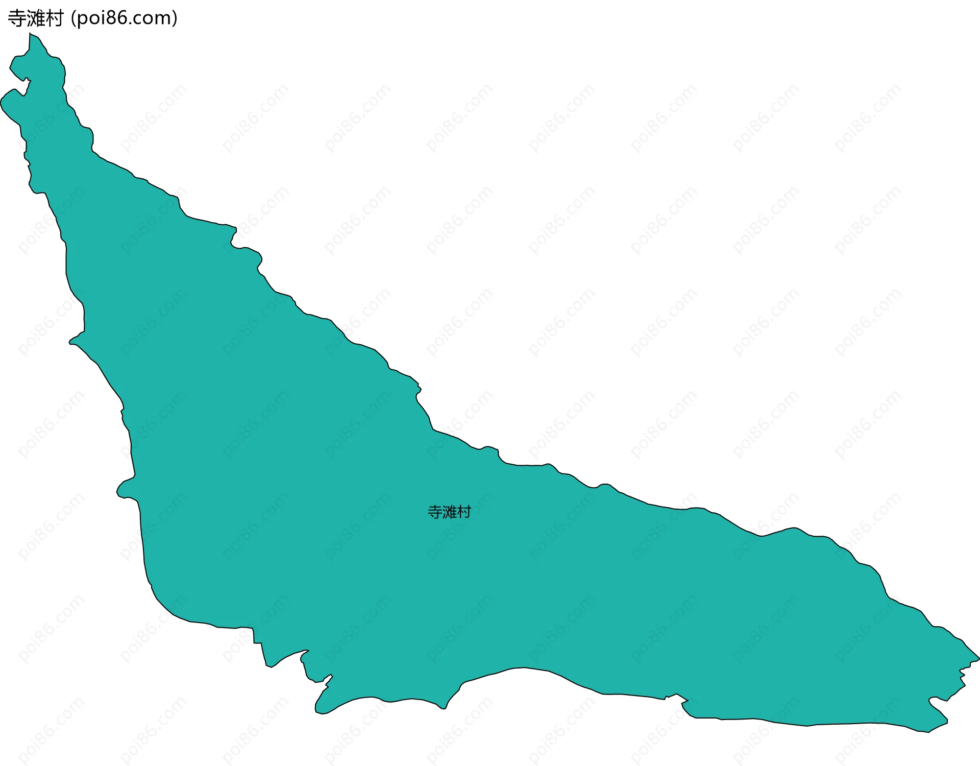 寺滩村边界地图